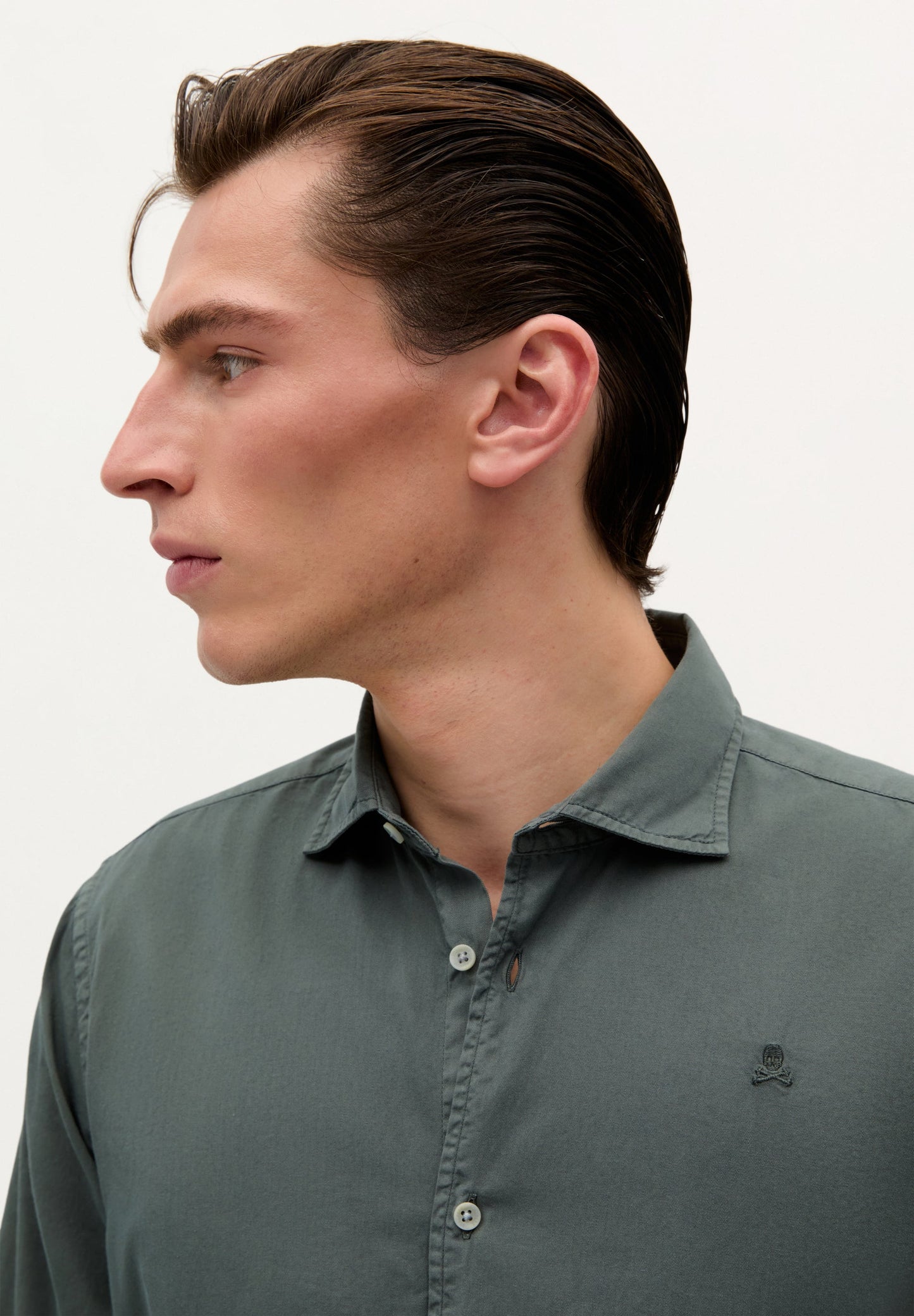 SKULL SHIRT WITH MATCHING EMBROIDERY