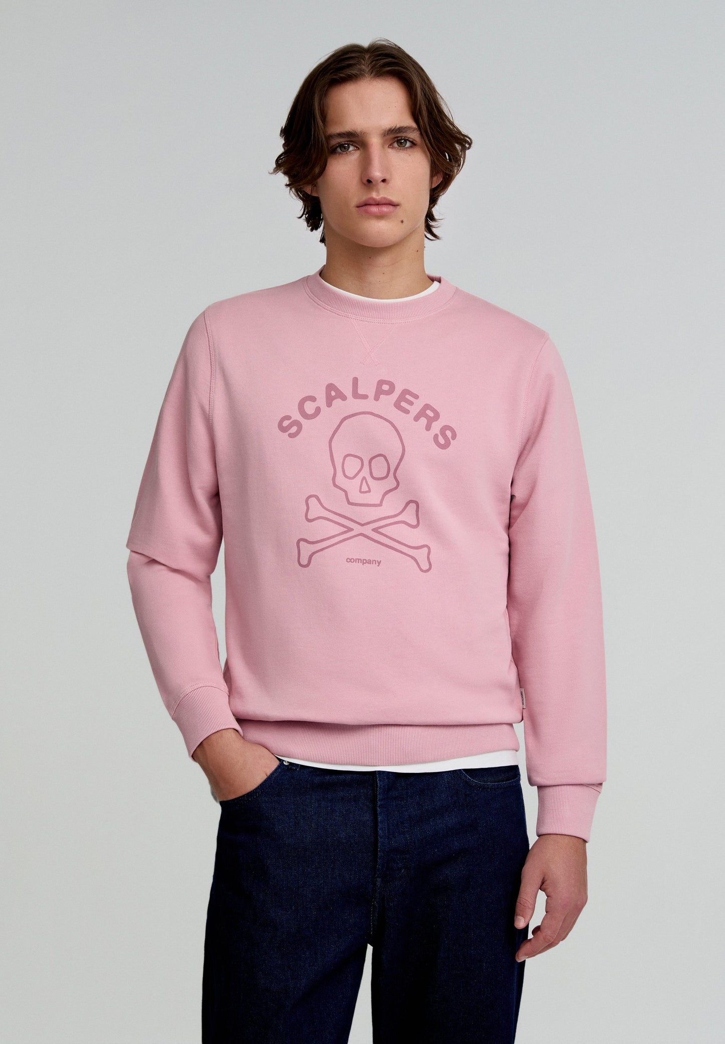 SKULL PRINT SWEATSHIRT