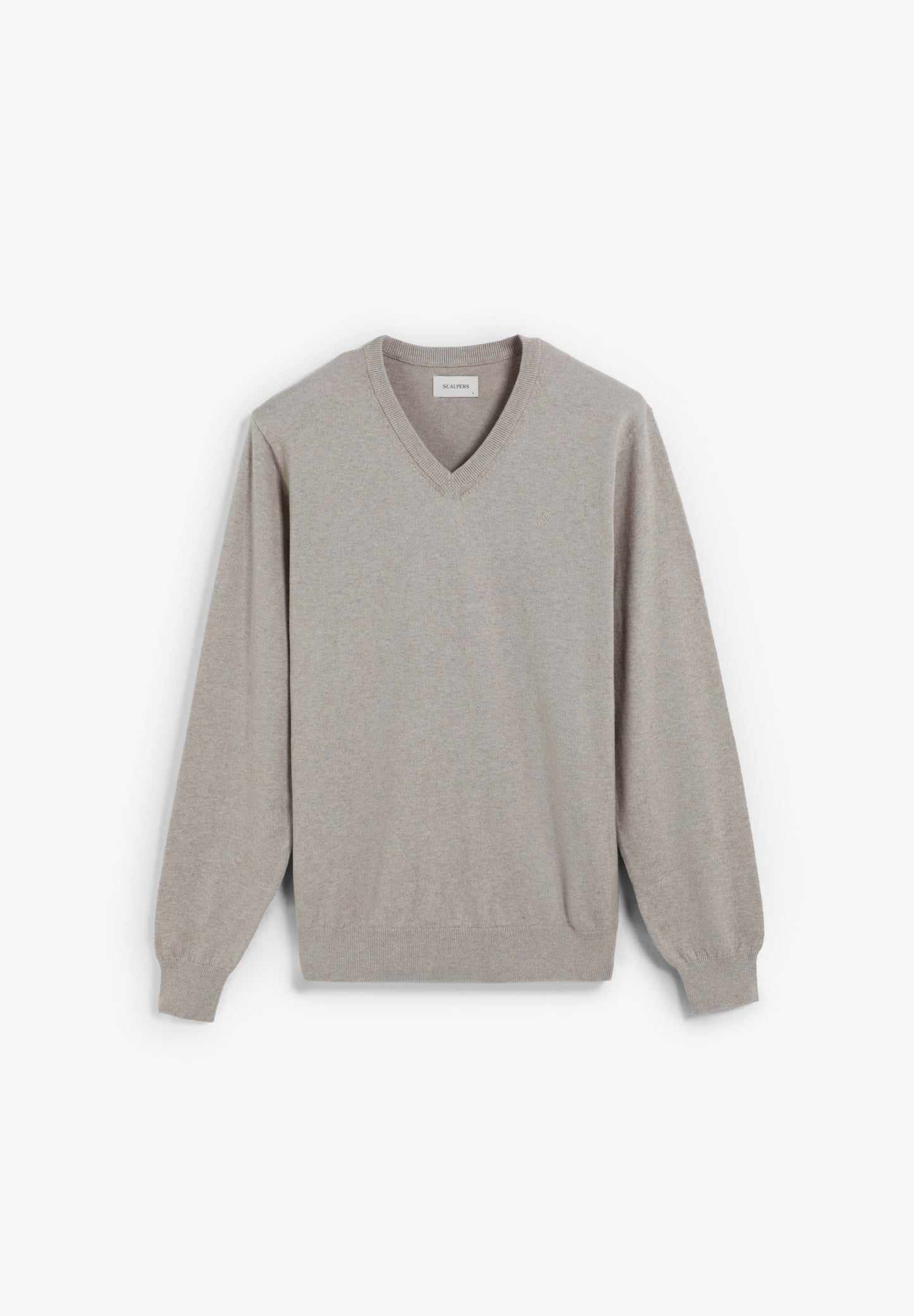 PULLOVER MIT V-AUSSCHNITT UND TOTENKOPF