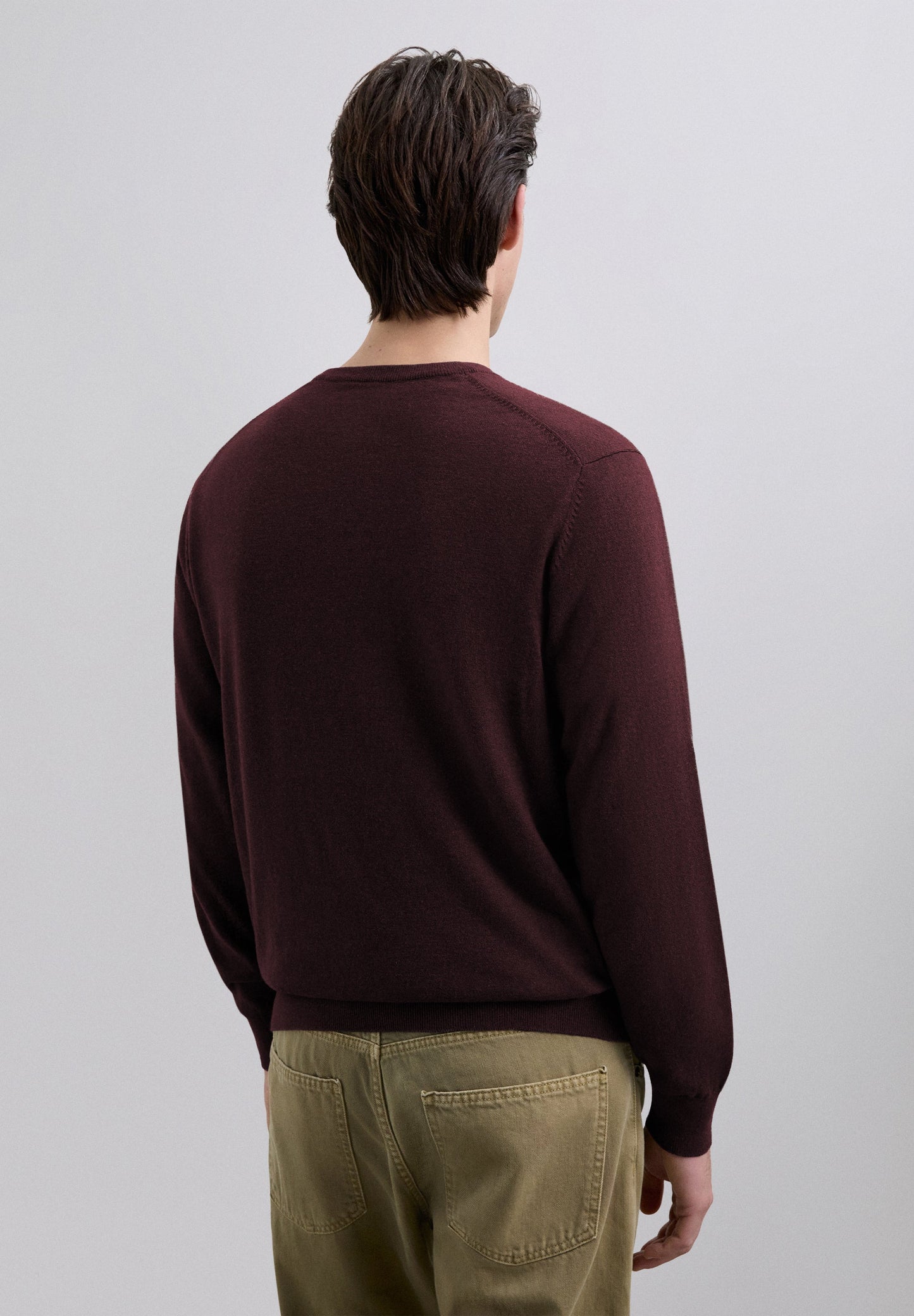 PULL MAILLE COL EN V COTON