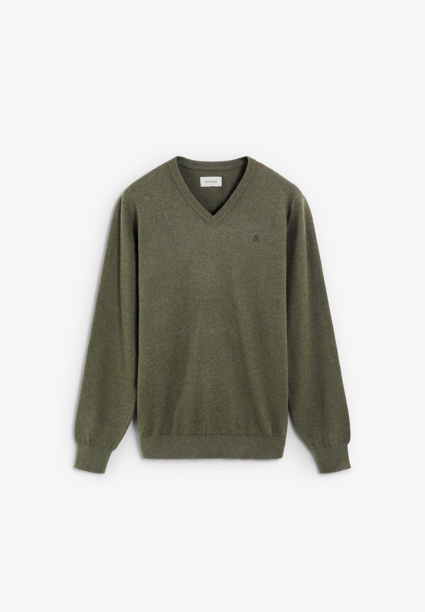 V-NECK SKULL SWEATER