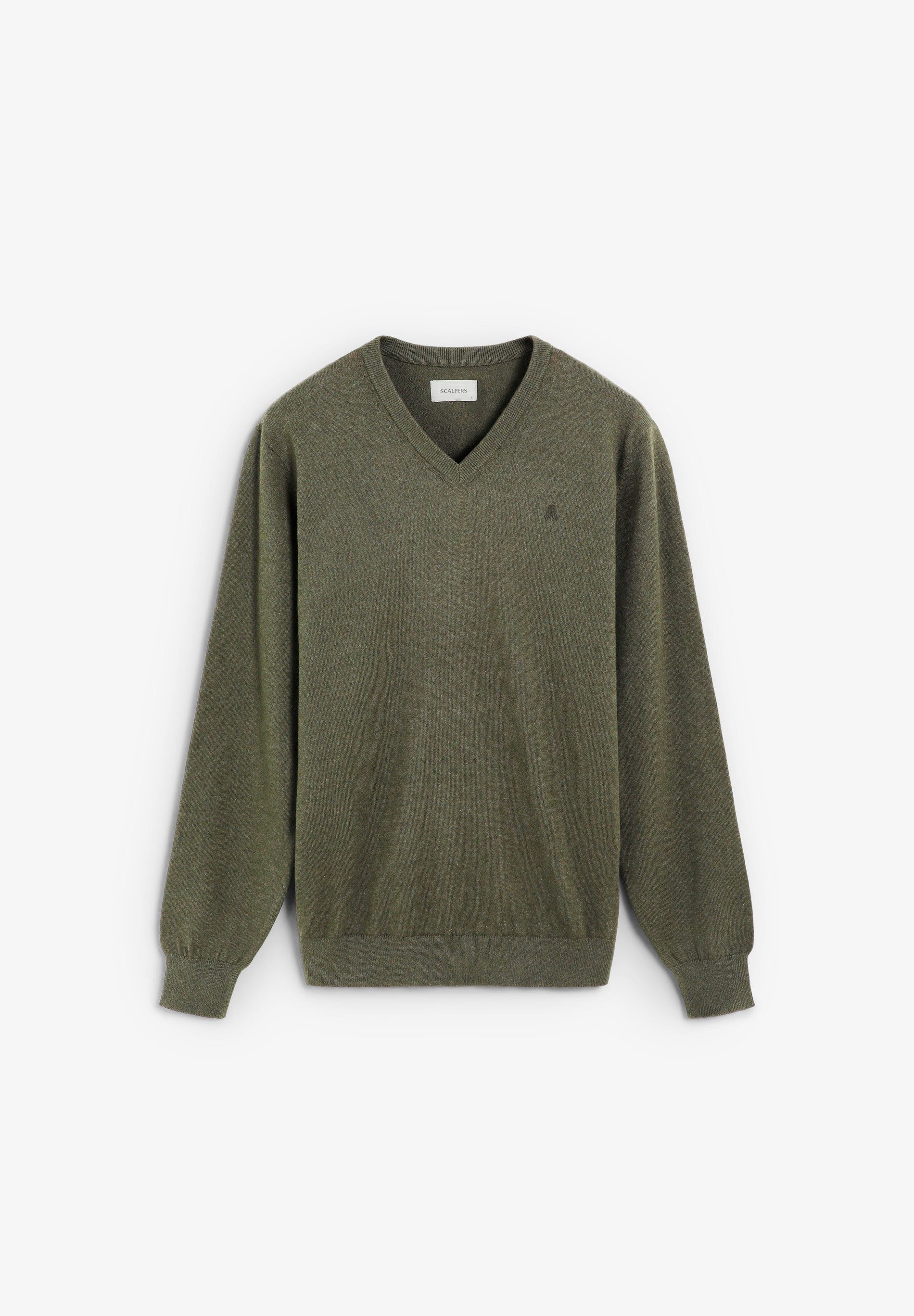 V-NECK SKULL SWEATER