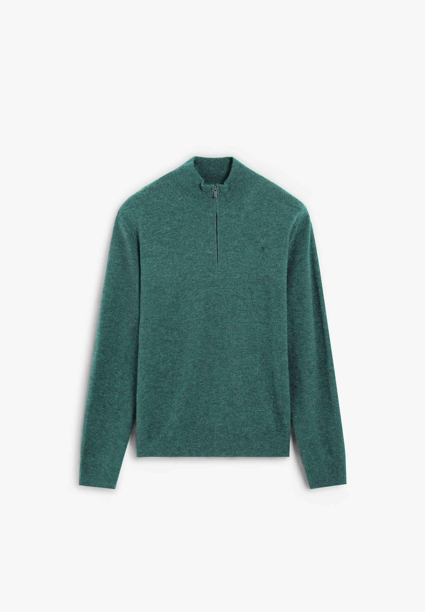 ZIPPED WOOL SWEATER WITH SKULL