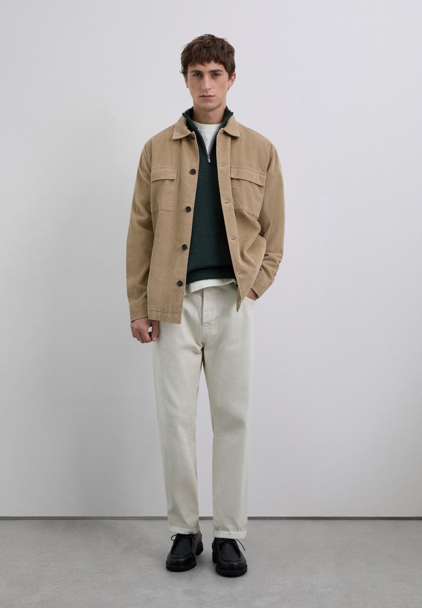 ZIPPED WOOL SWEATER WITH SKULL