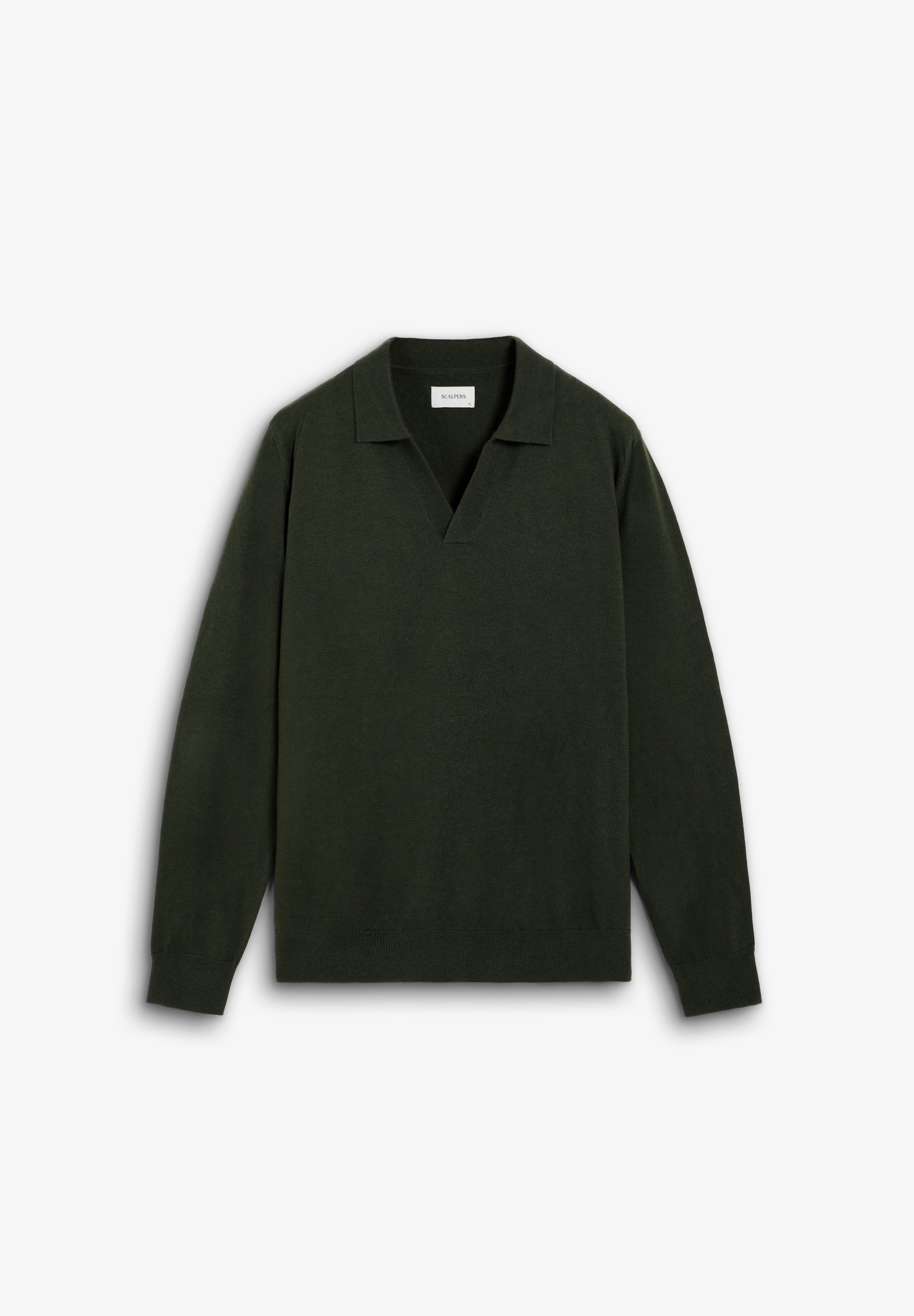 WOOL KNIT POLO SHIRT