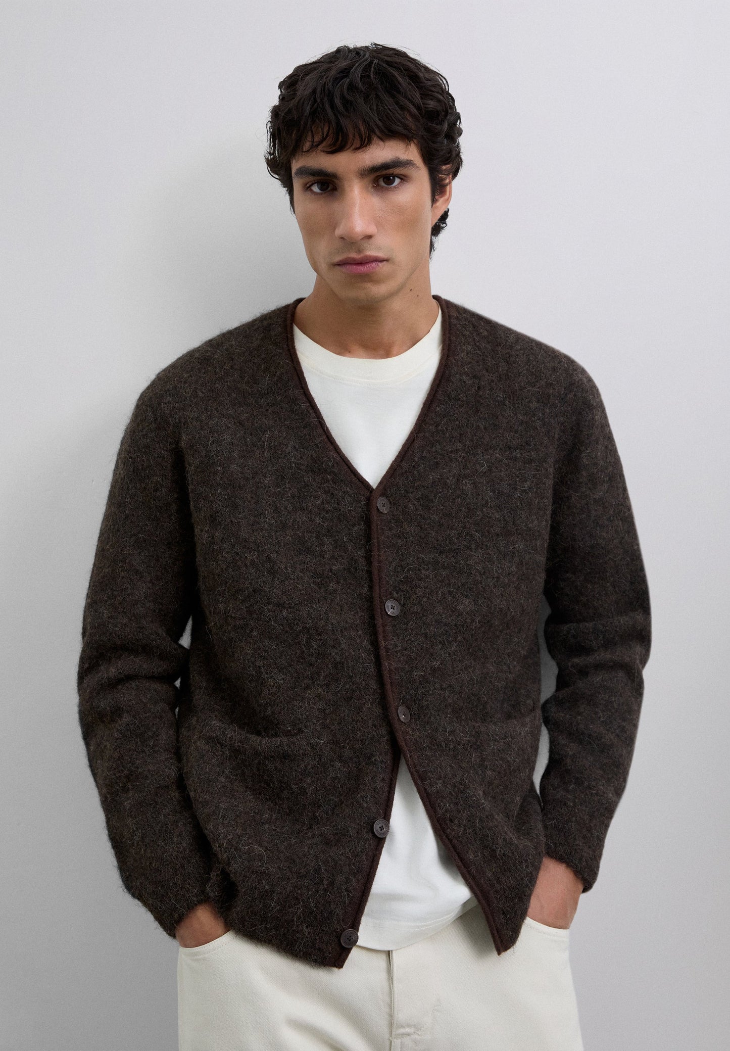 VEST ALPACA V-HALS
