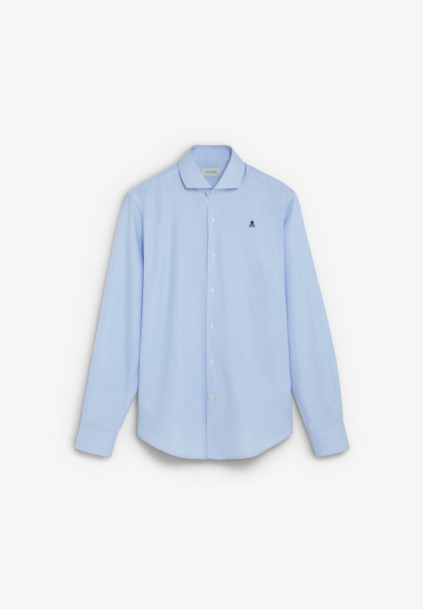 CHECKED SHIRT WITH CONTRAST EMBROIDERY