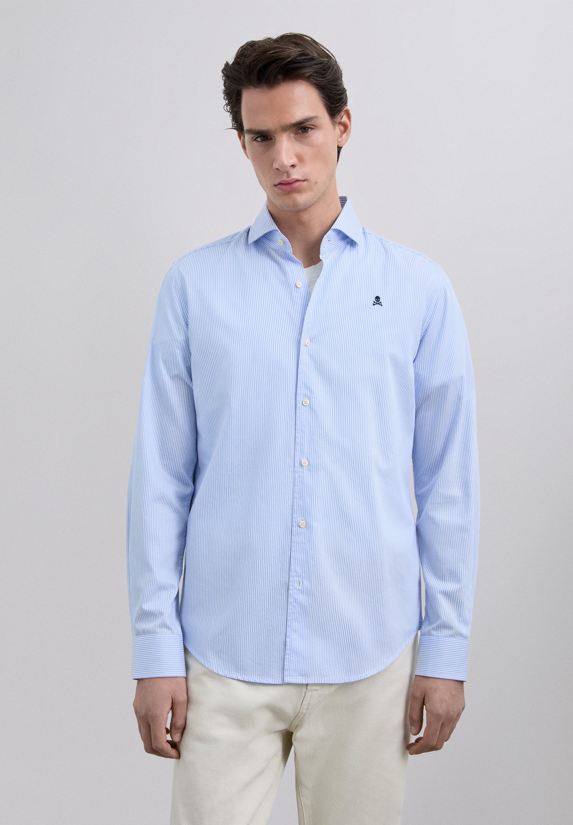 HEMD MIT STREIFEN UND TOTENKOPF