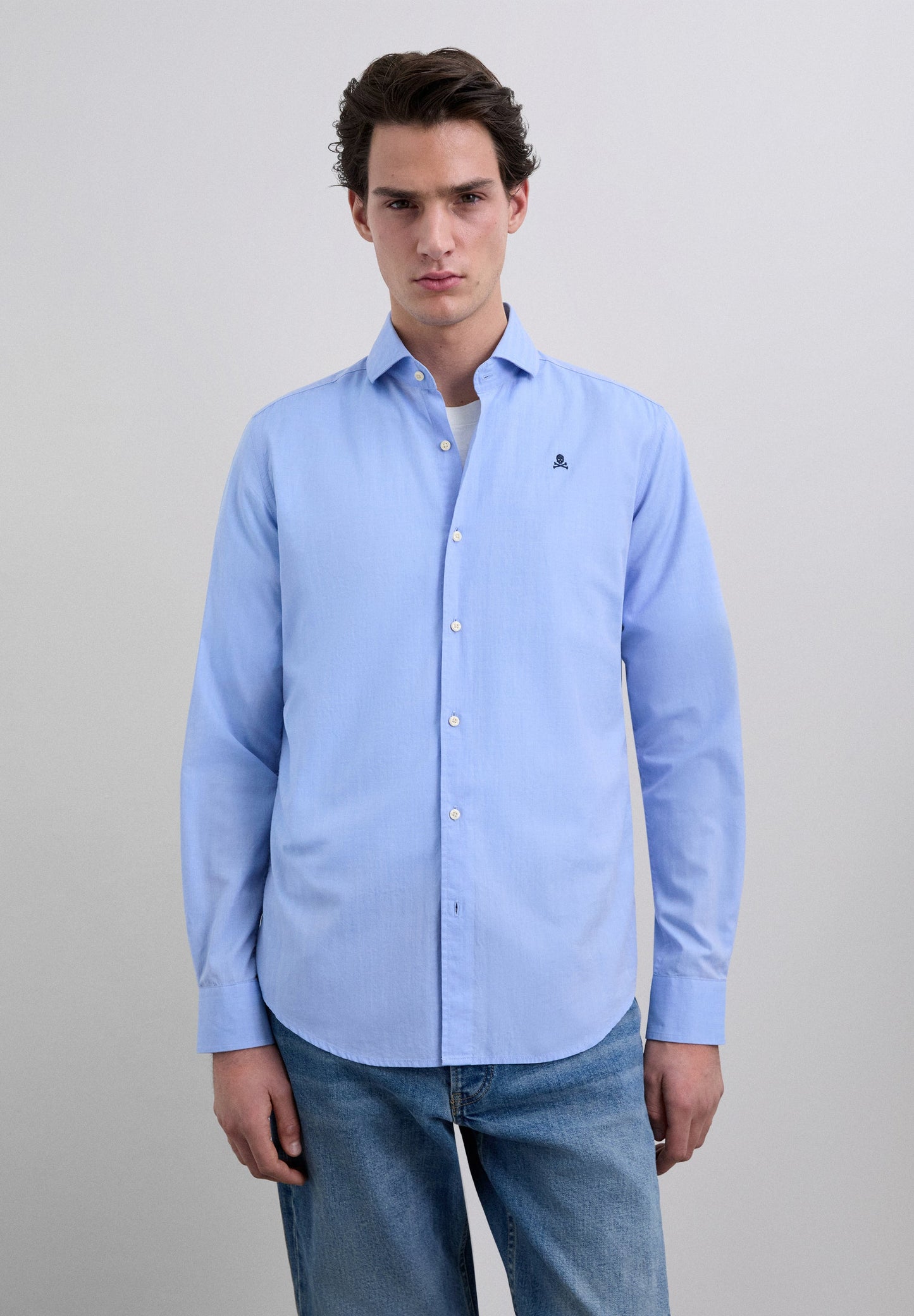 CAMISA CALAVERA BORDADA - Scalpers