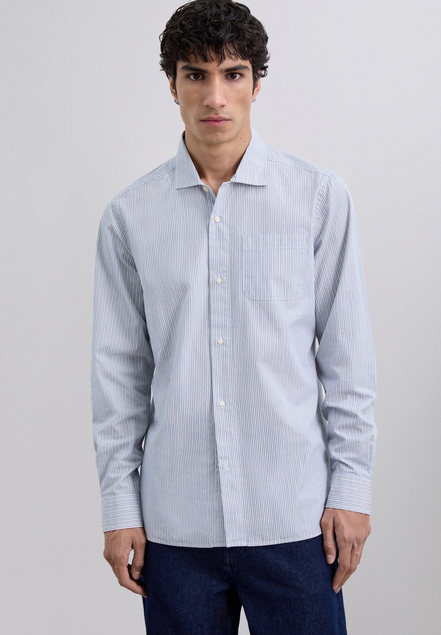 CHEMISE RAYURES LOGO
