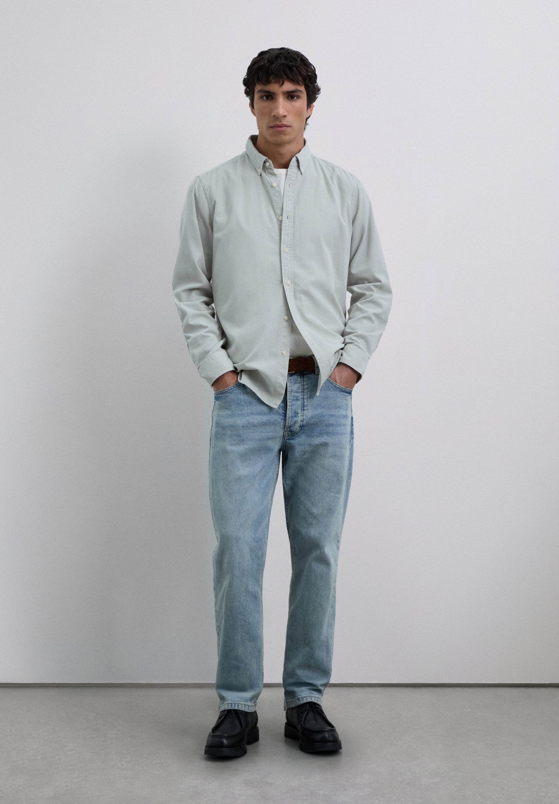 MICRO-CORDUROY SKULL SHIRT