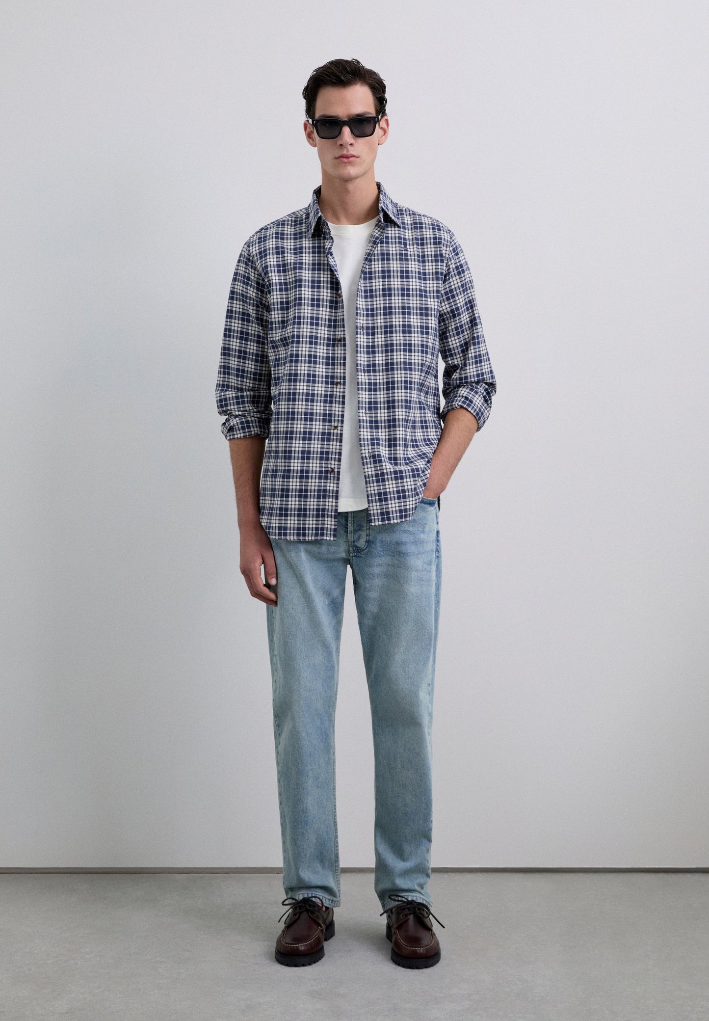 HEMD MIT SCHOTTENMUSTER-PRINT