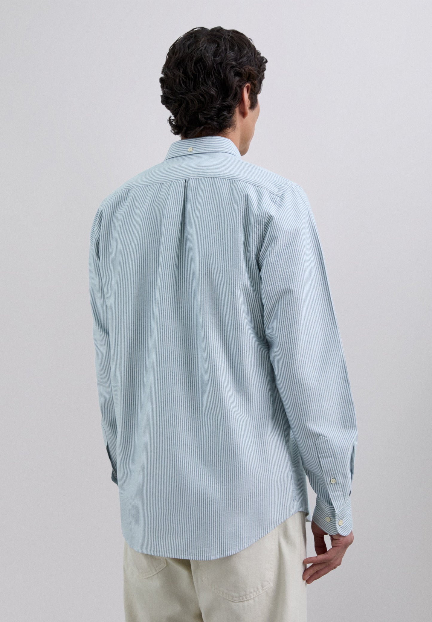 GESTREEPT OXFORD OVERHEMD