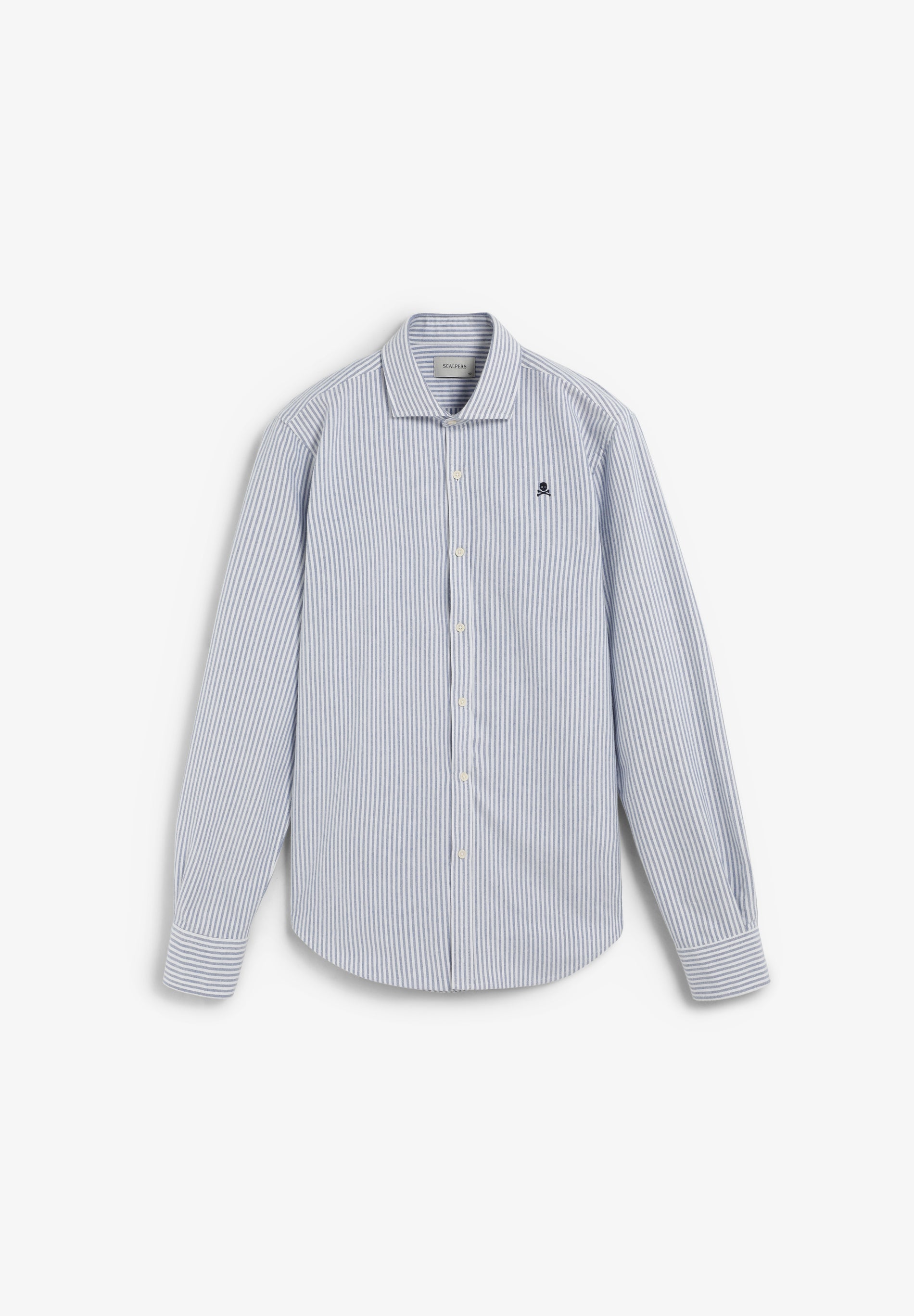 CHEMISE OXFORD RAYURES SKULL