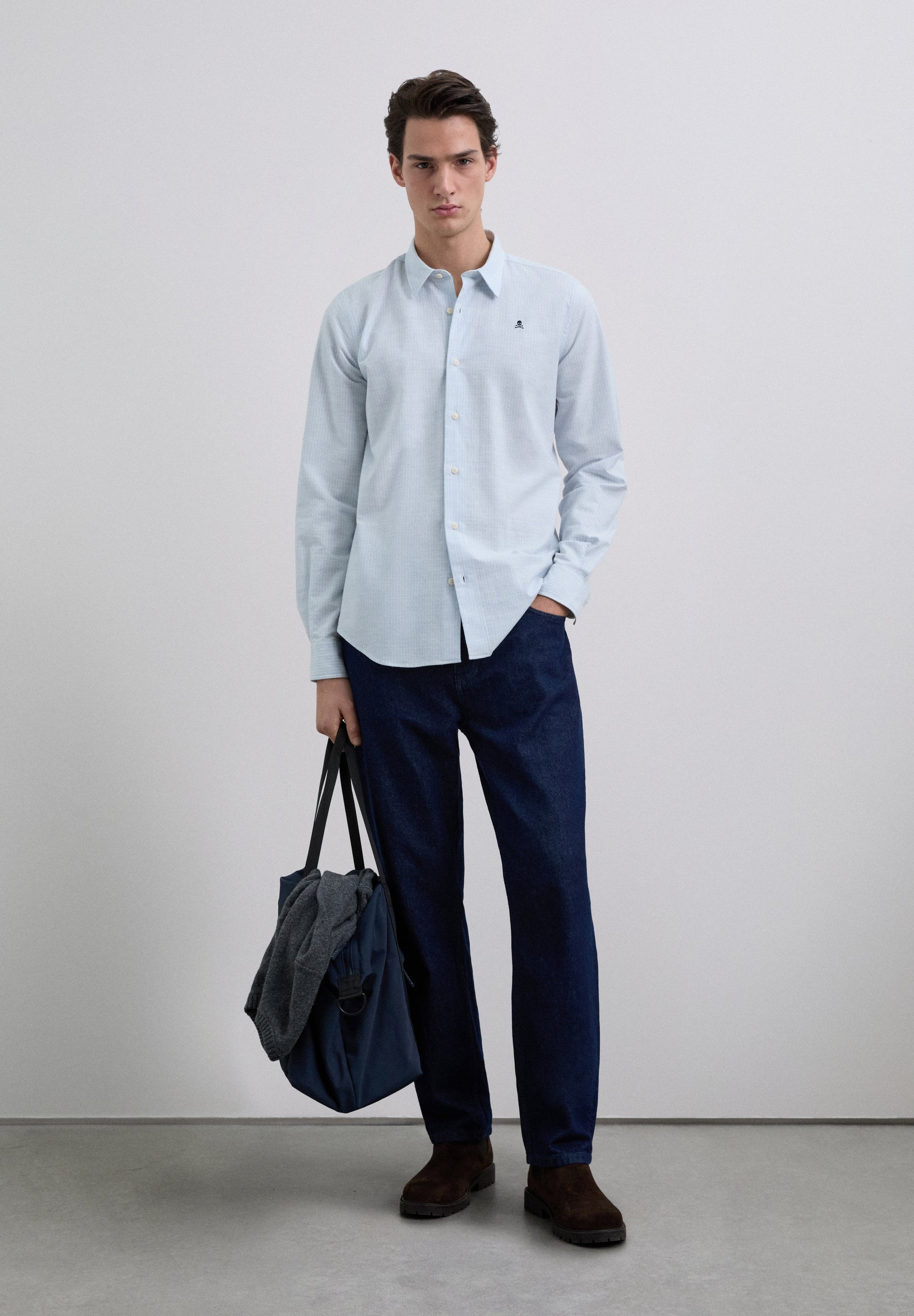 CHEMISE RAYURES LOGO