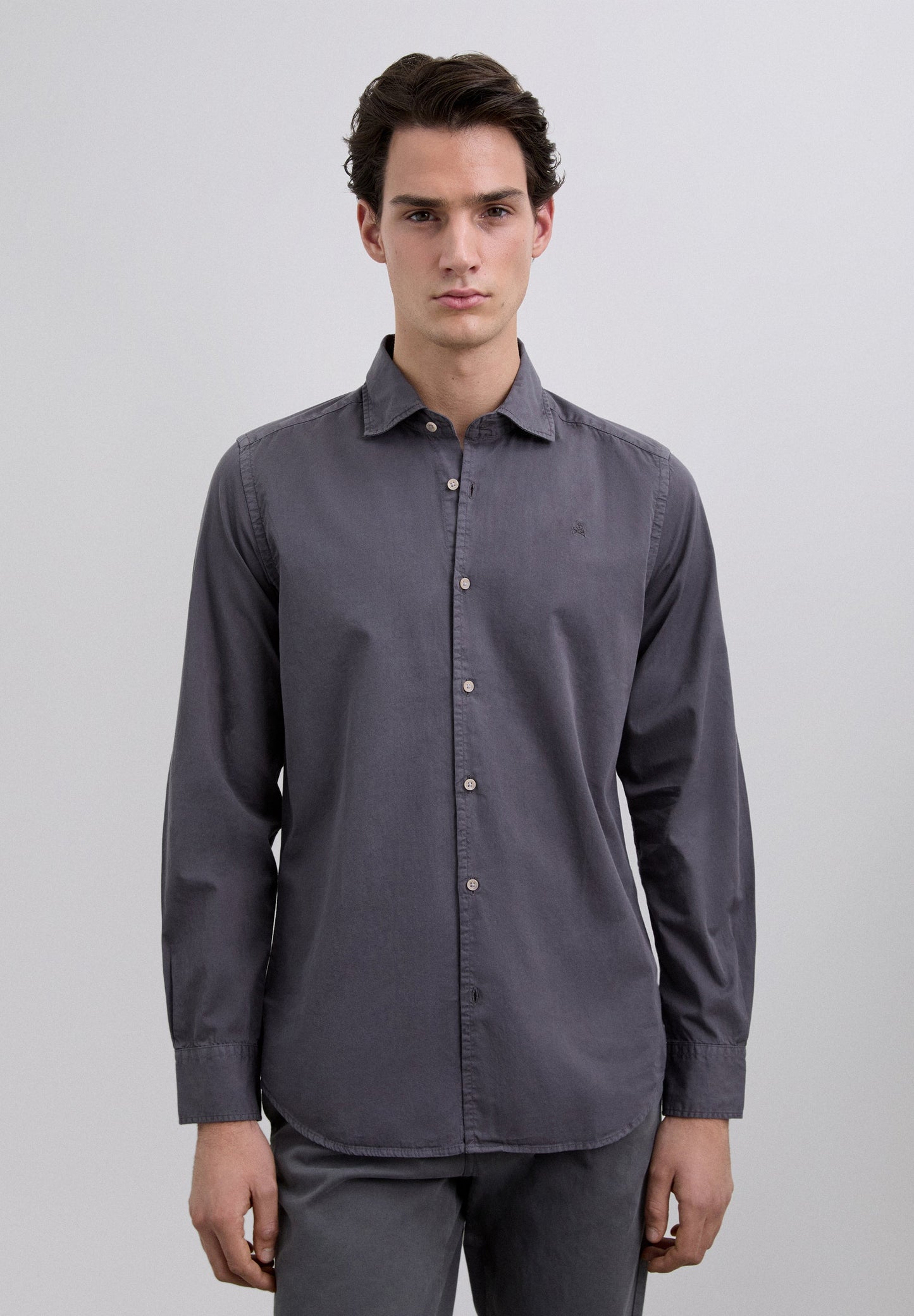 REGULAR FIT EMBROIDERED SHIRT