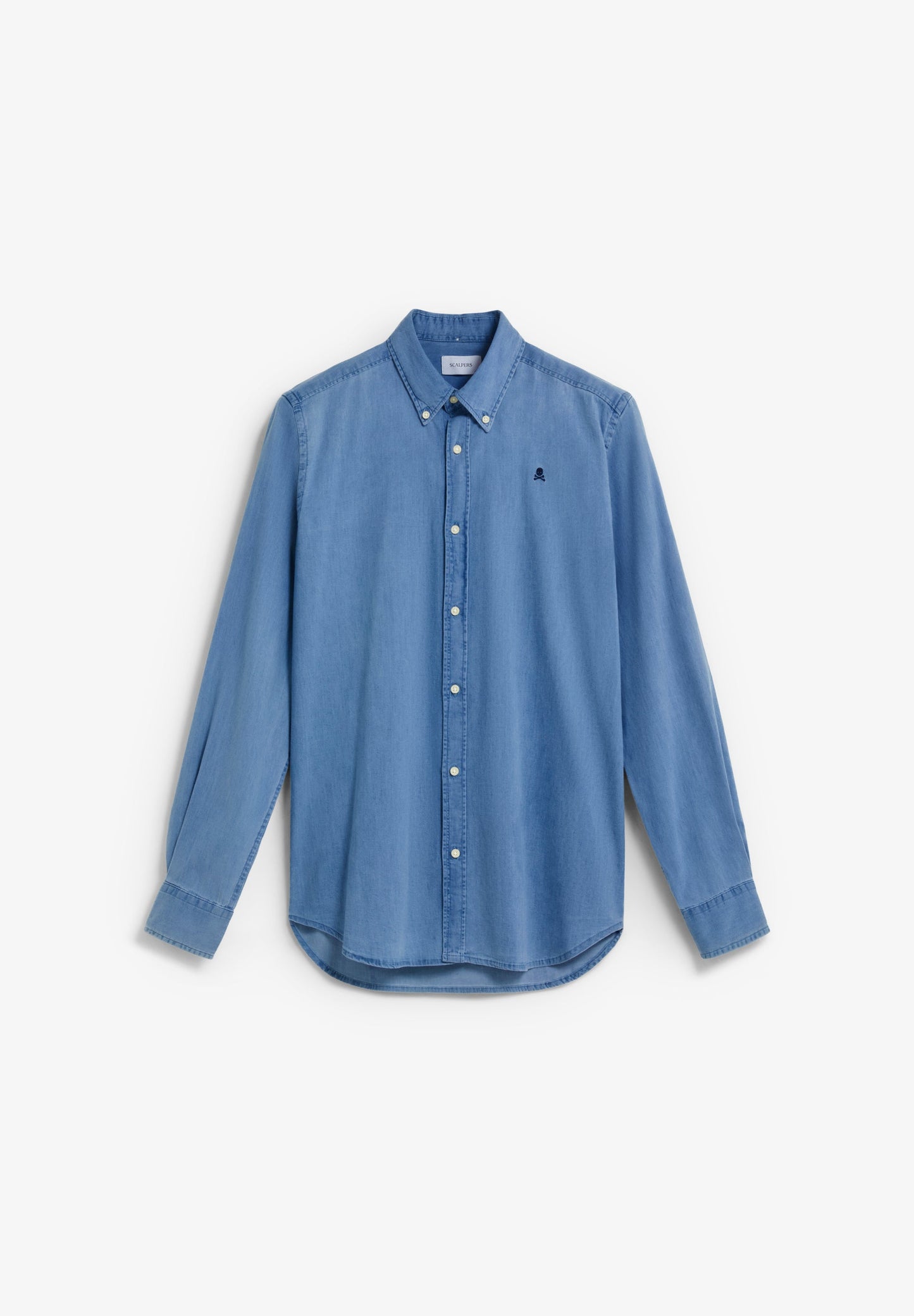 DENIM SHIRT WITH CONTRAST EMBROIDERY
