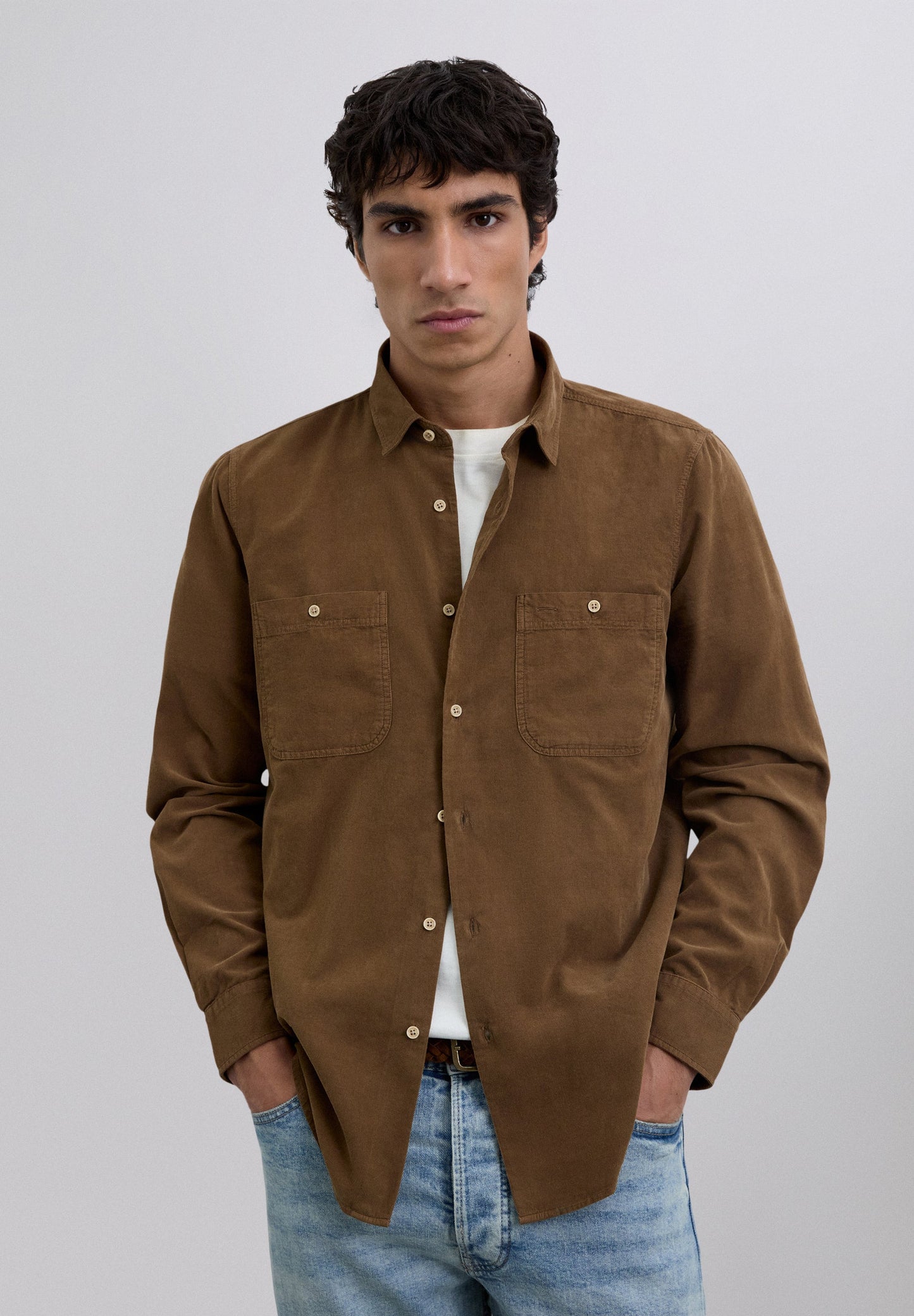 REGULAR FIT CORDUROY OVERHEMD