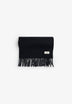 BASIC WOOL SCARF WITH FRINGES