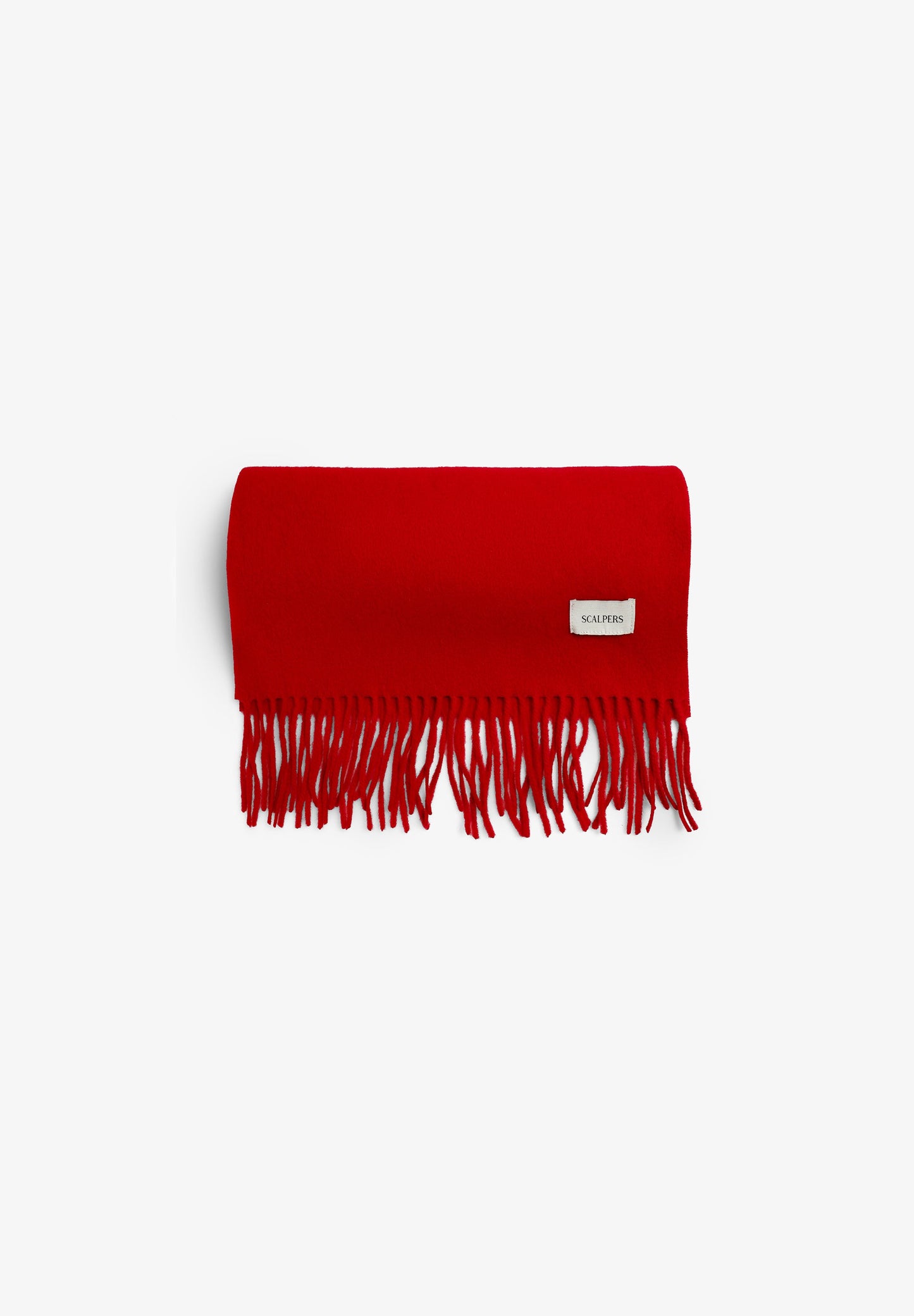 BASIC WOOL SCARF WITH FRINGES