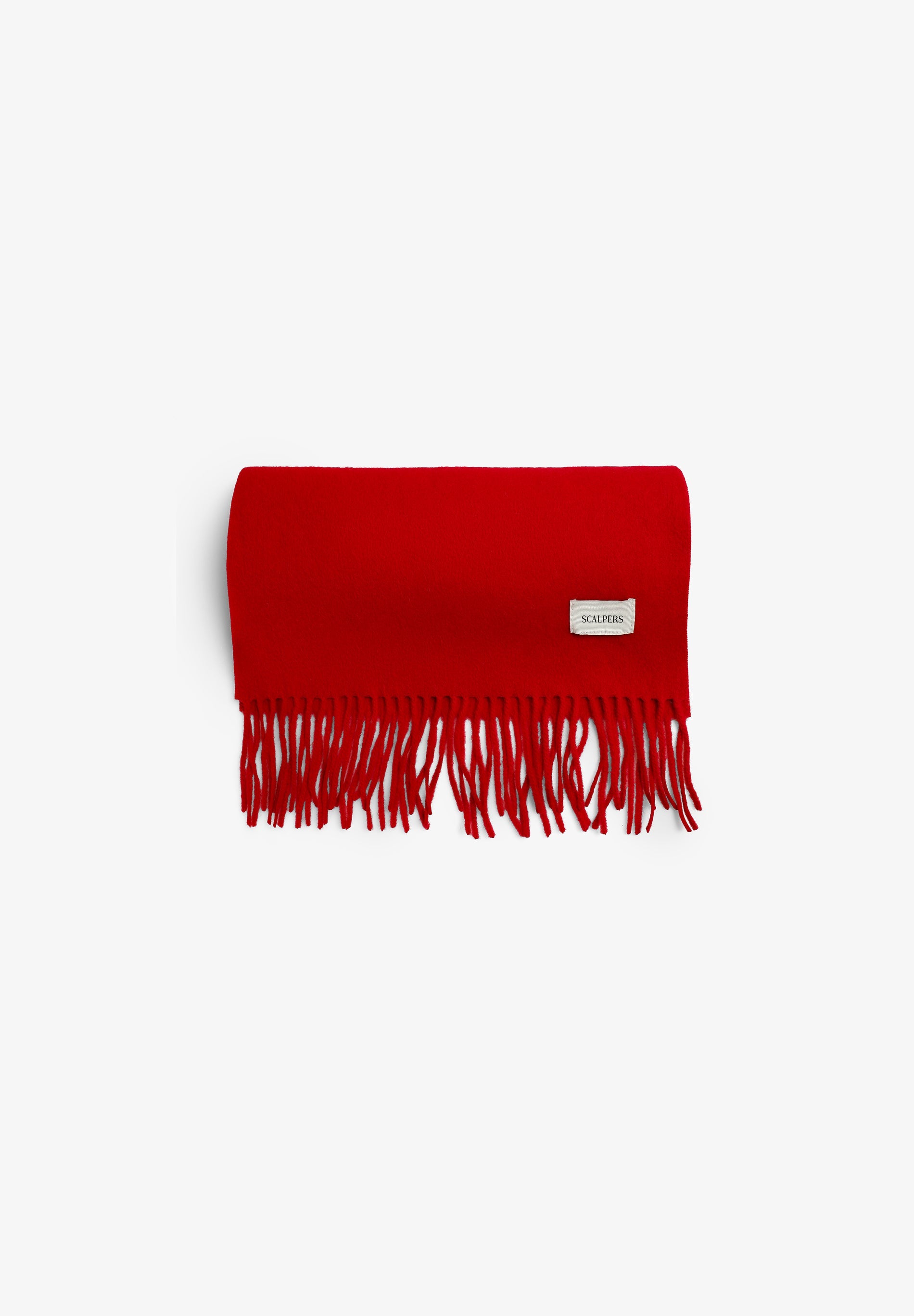 BASIC WOOL SCARF WITH FRINGES