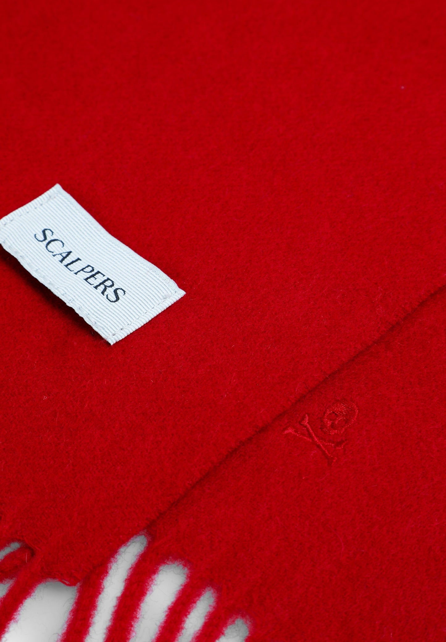 BASIC WOOL SCARF WITH FRINGES