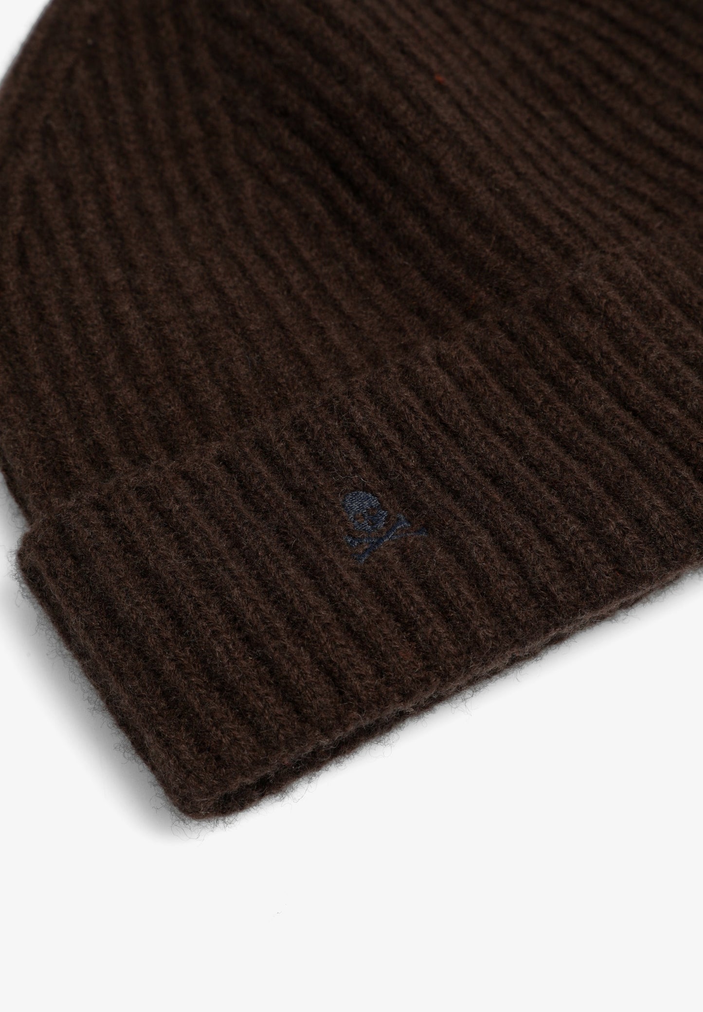 BONNET MAILLE MÉLANGE LAINE BRODÉ