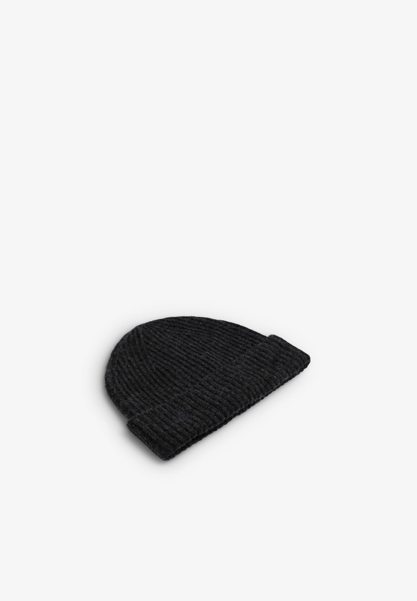 EMBROIDERED WOOL BLEND KNIT HAT