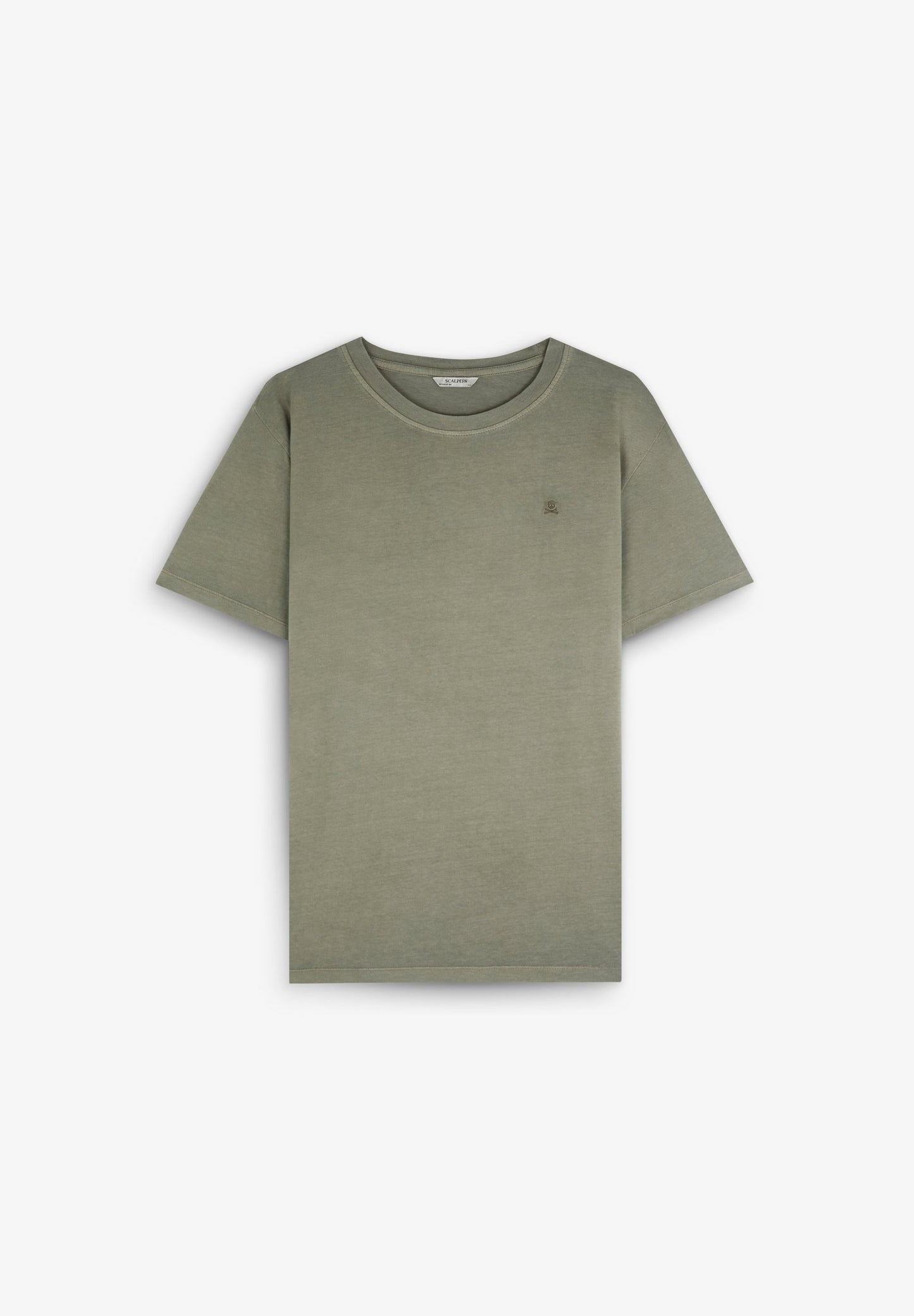 T-SHIRT SKULL BRODÉ TON SUR TON