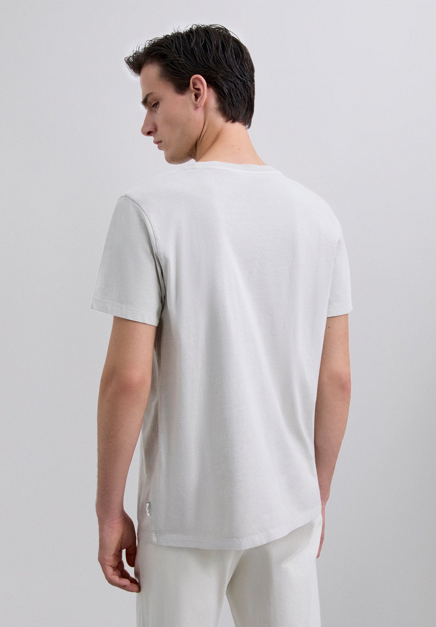 T-SHIRT SKULL BRODÉ TON SUR TON