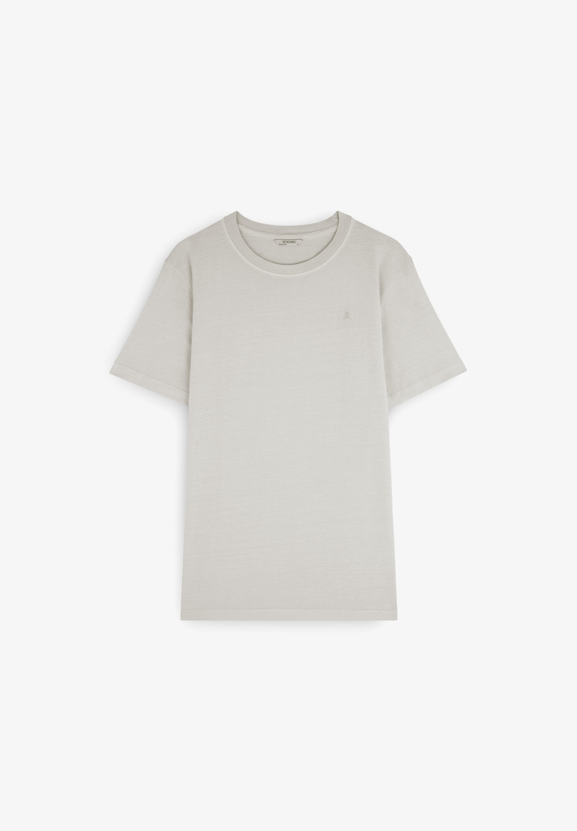 T-SHIRT WITH MATCHING EMBROIDERED SKULL