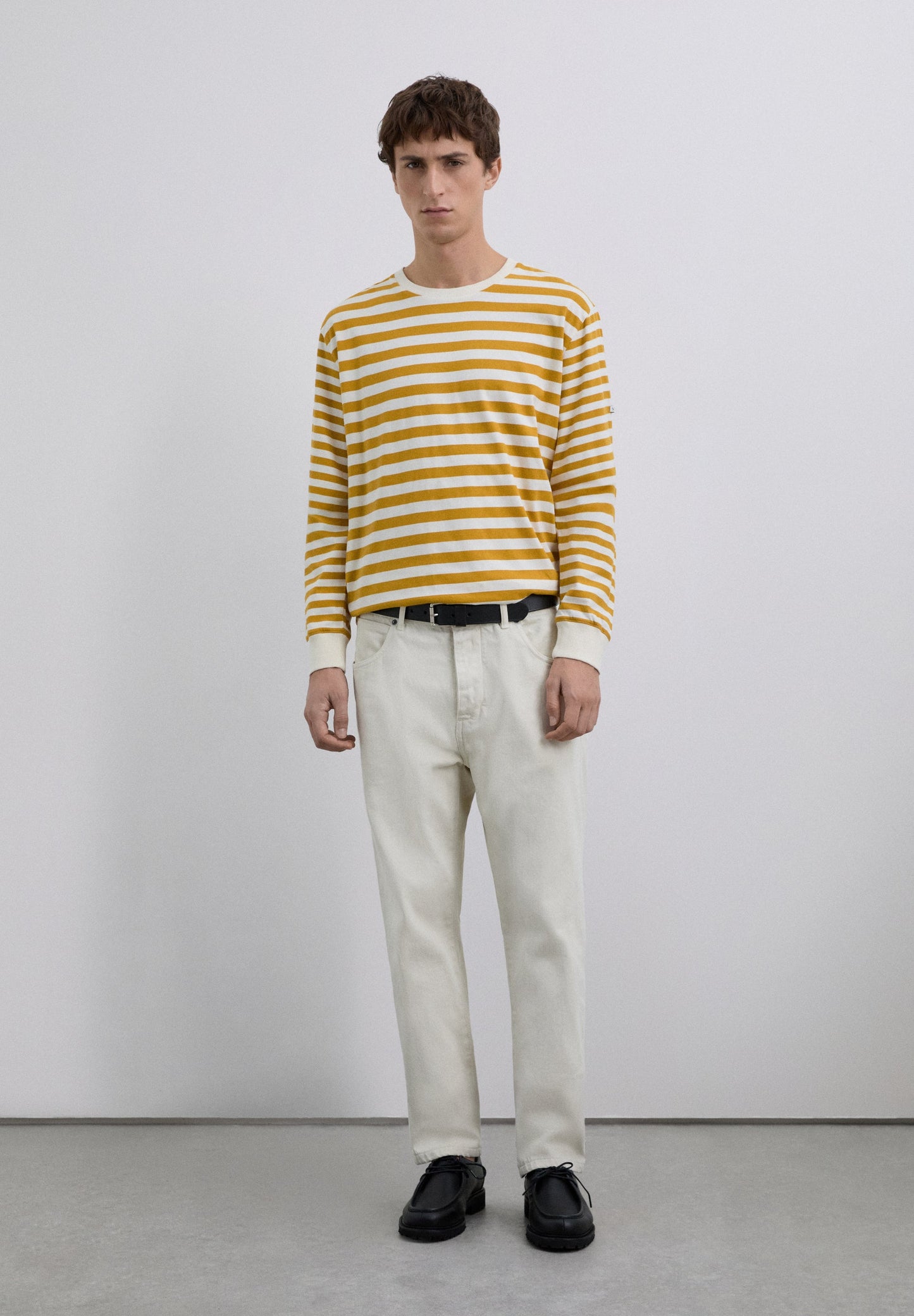 T-SHIRT STREPEN LANGE MOUW