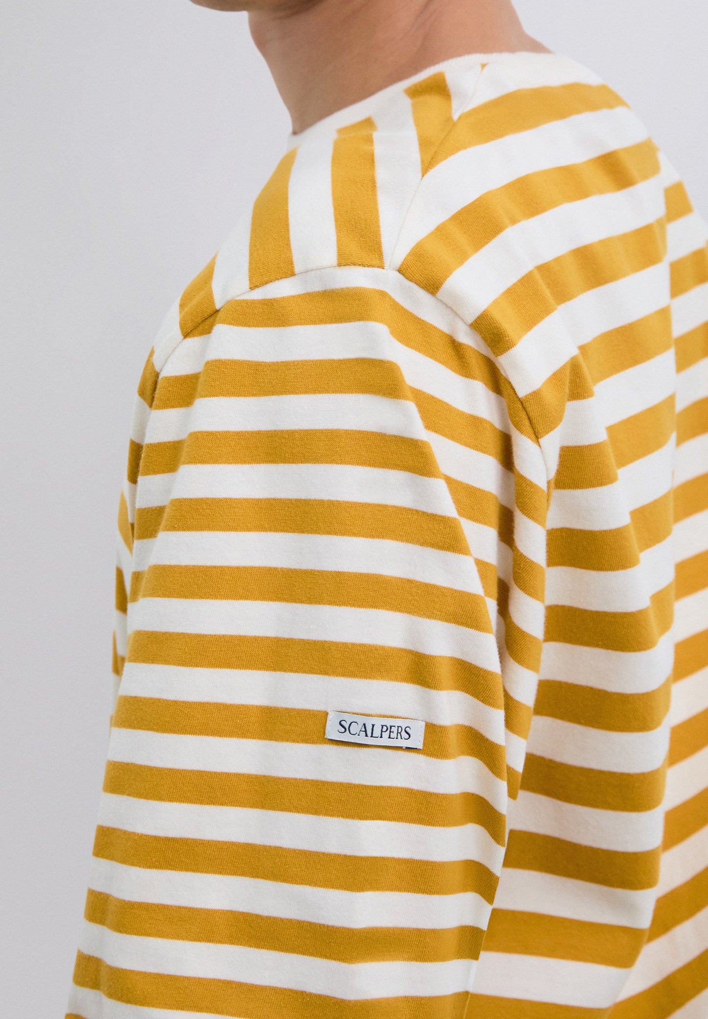 T-SHIRT STREPEN LANGE MOUW