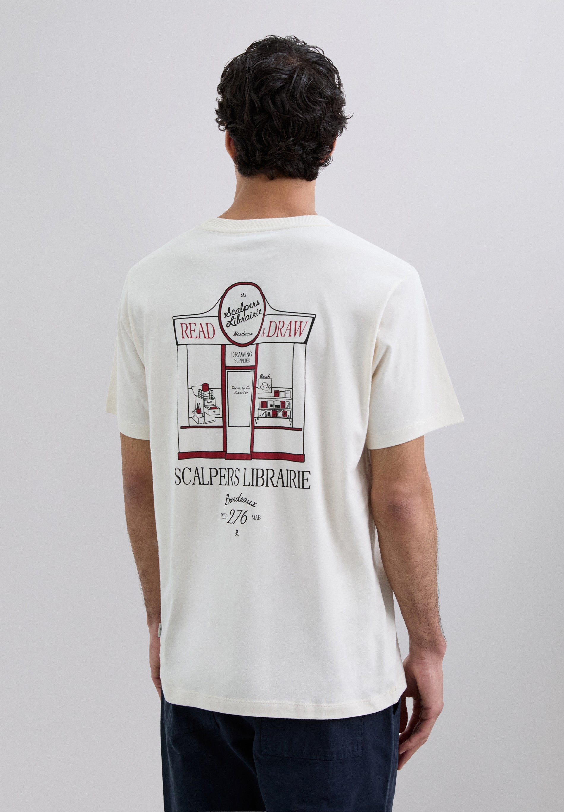 T-SHIRT MIT LIBRAIRIE-PRINT