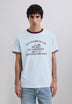 CONTRAST PRINT T-SHIRT