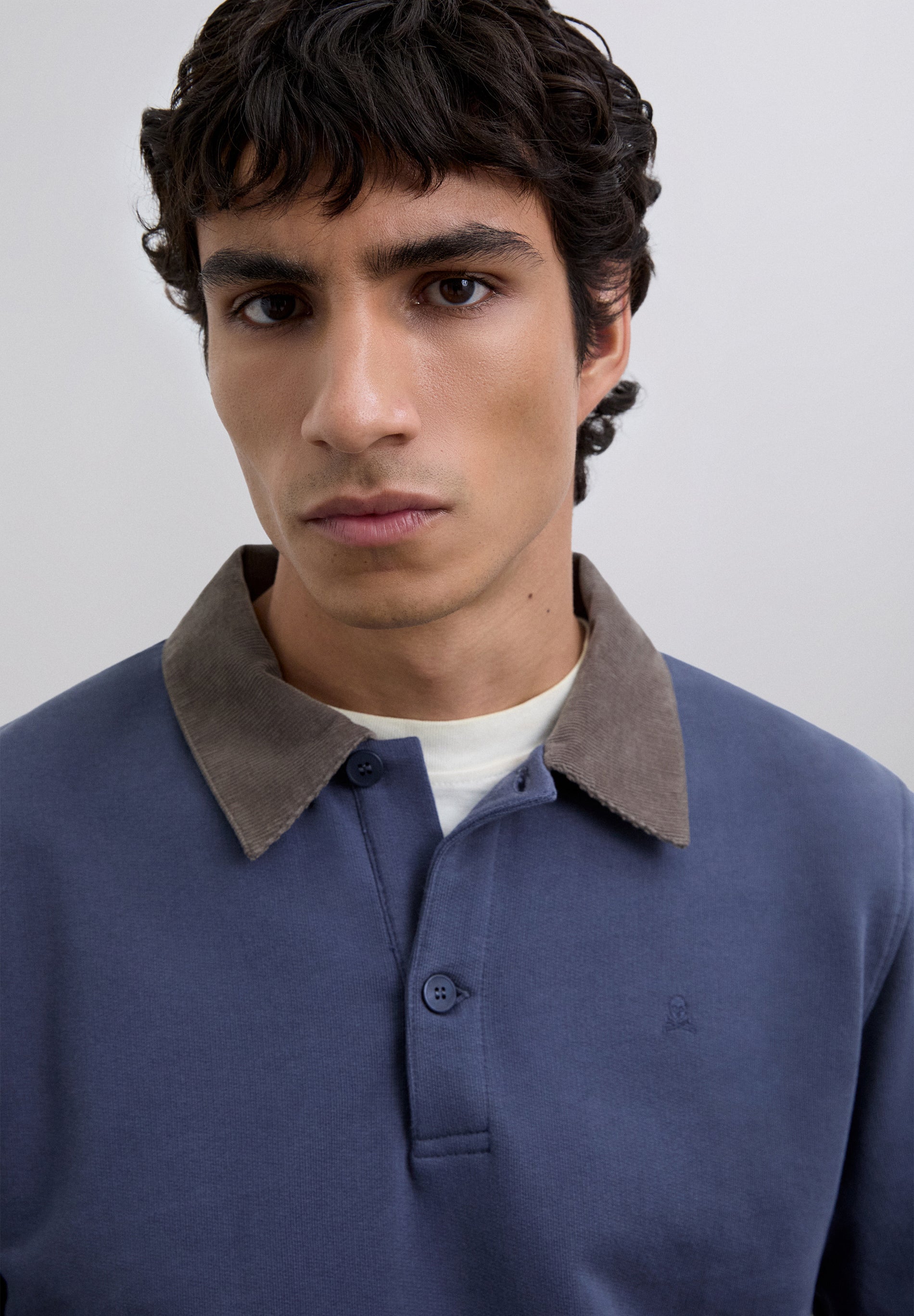 SCCORDUROY POLO SWEATER