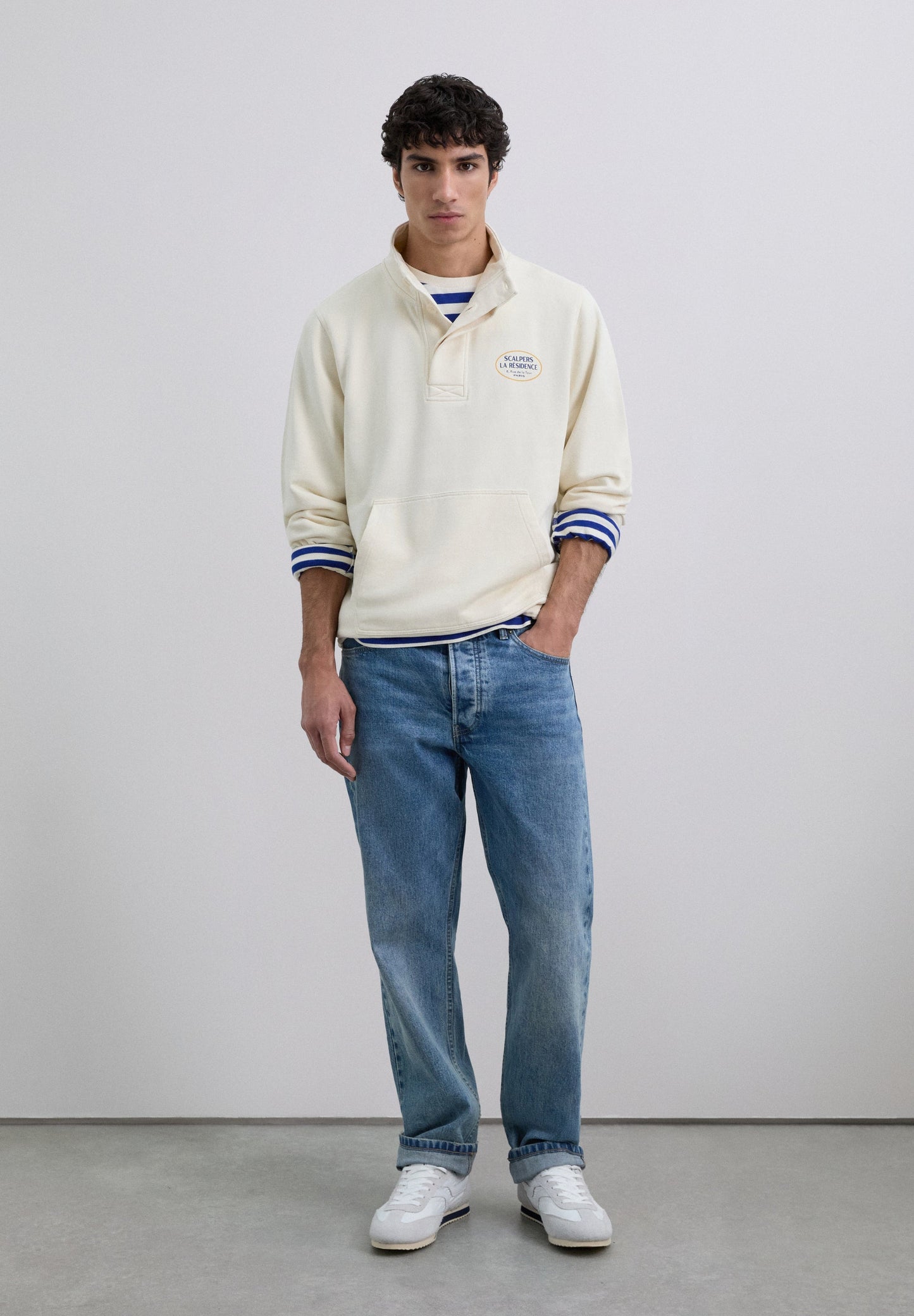 SWEAT COL MONTANT LOGO