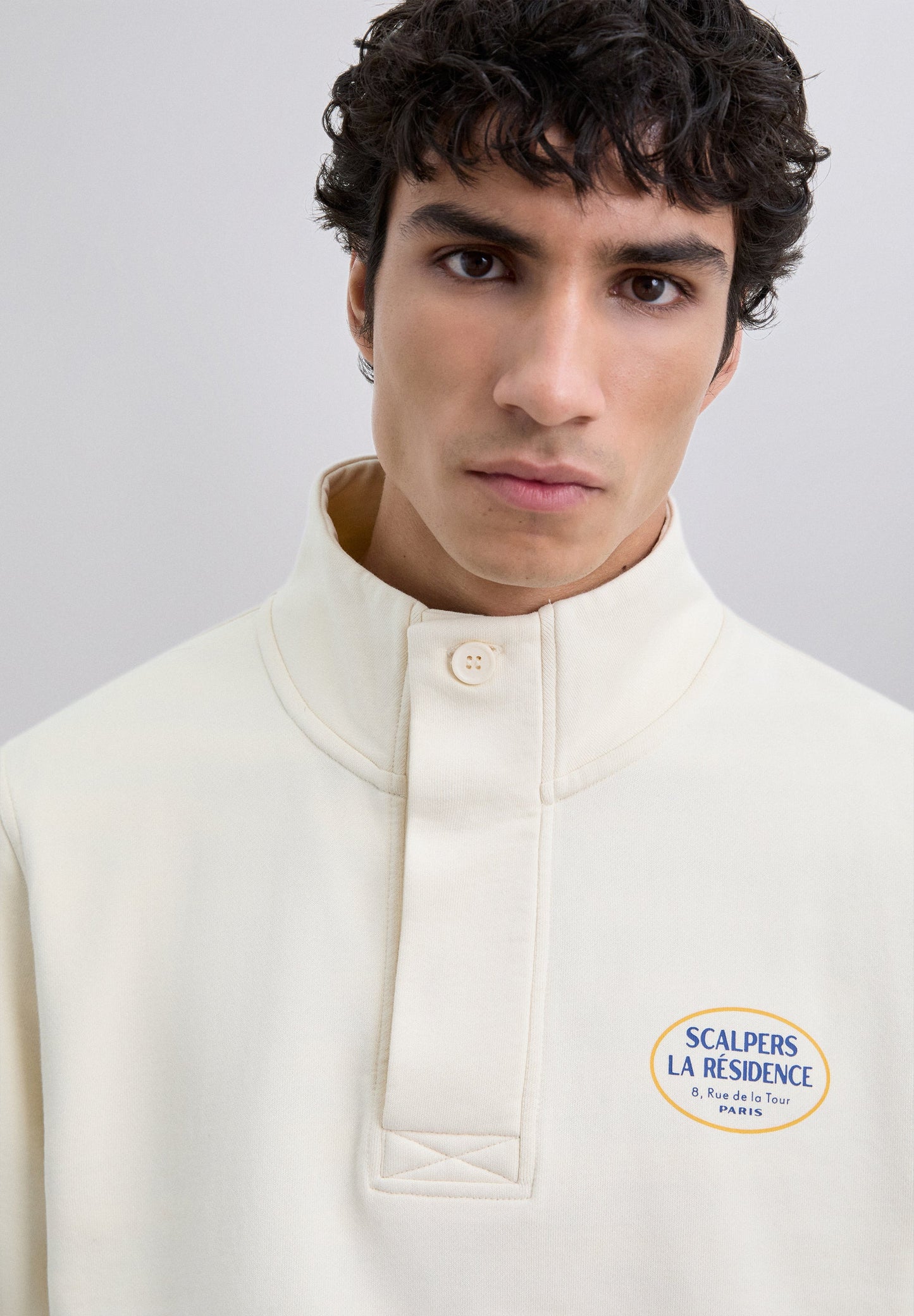 SWEAT COL MONTANT LOGO