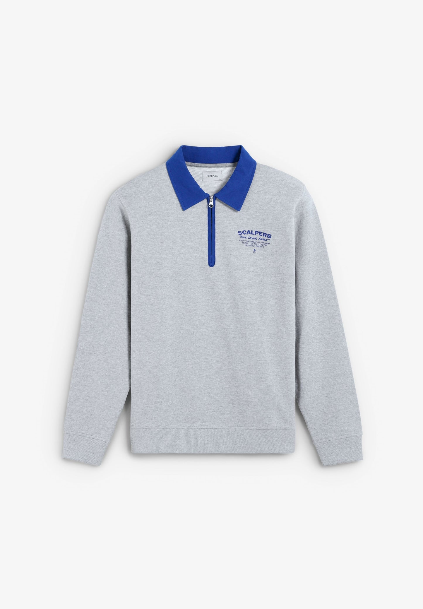 HOODY MIT REISSVERSCHLUSS UND STICKEREIEN