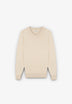 100% COTTON V-NECK SWEATER