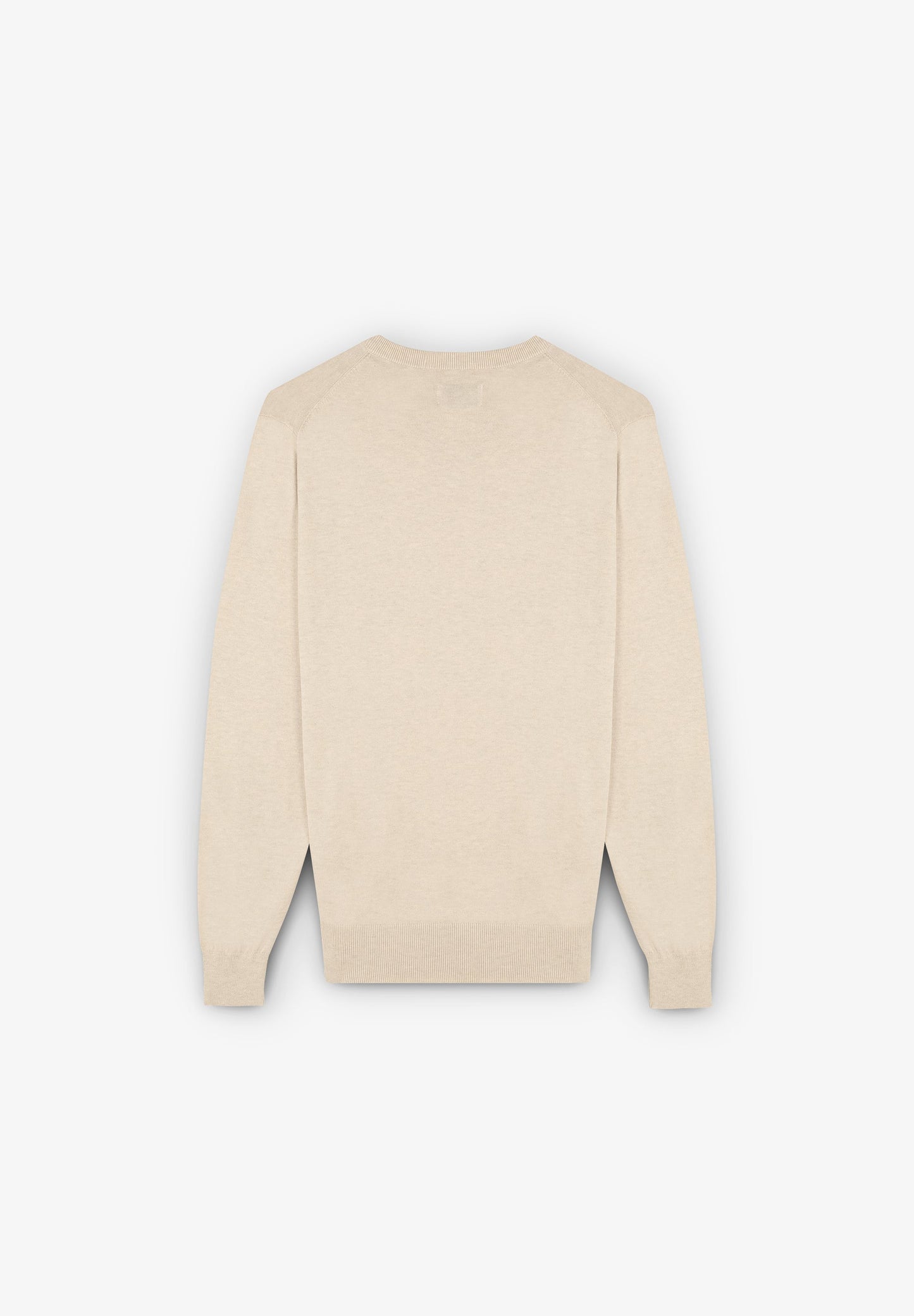 100% COTTON V-NECK SWEATER