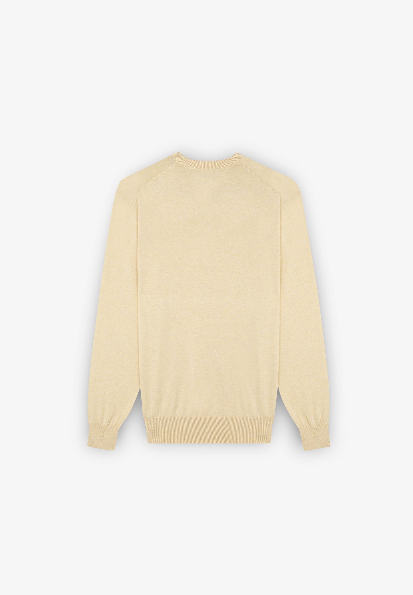 100% COTTON V-NECK SWEATER