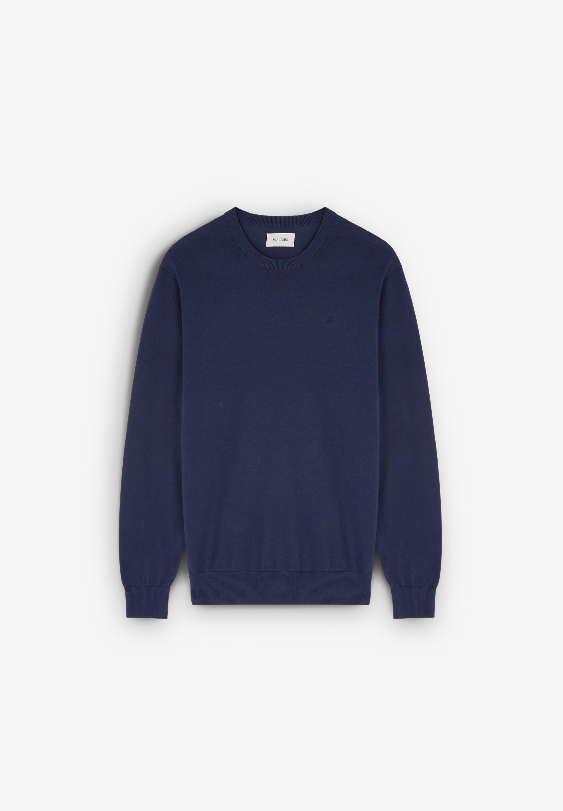 SWEATER WITH RIBBED COLLAR