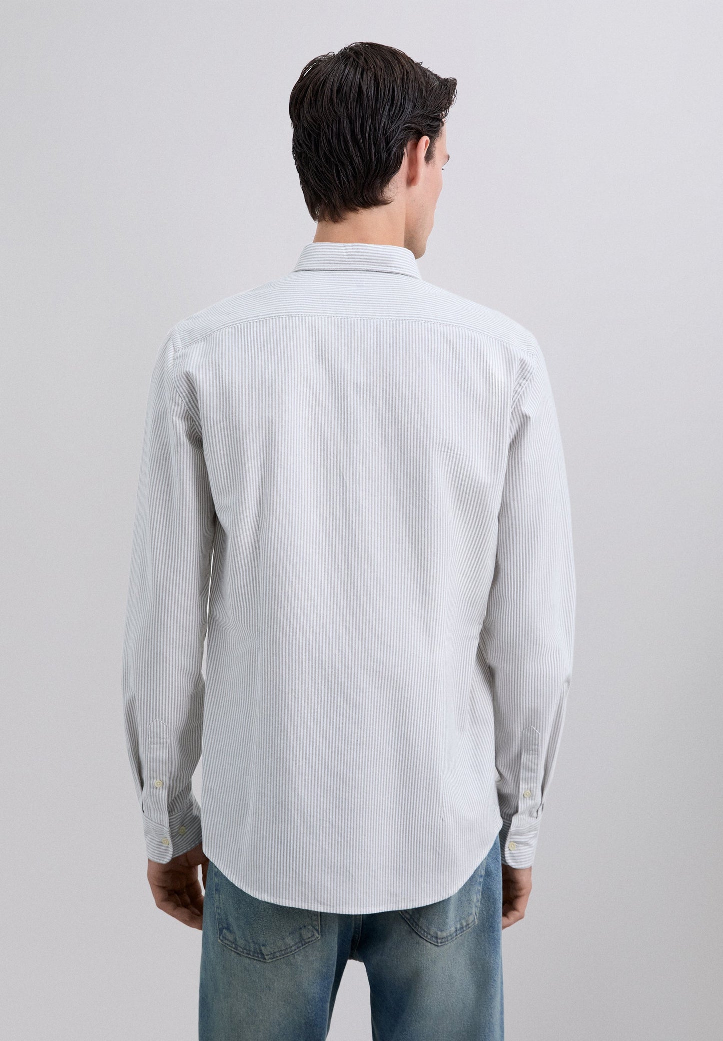 KATOENEN GESTREEPT SHIRT