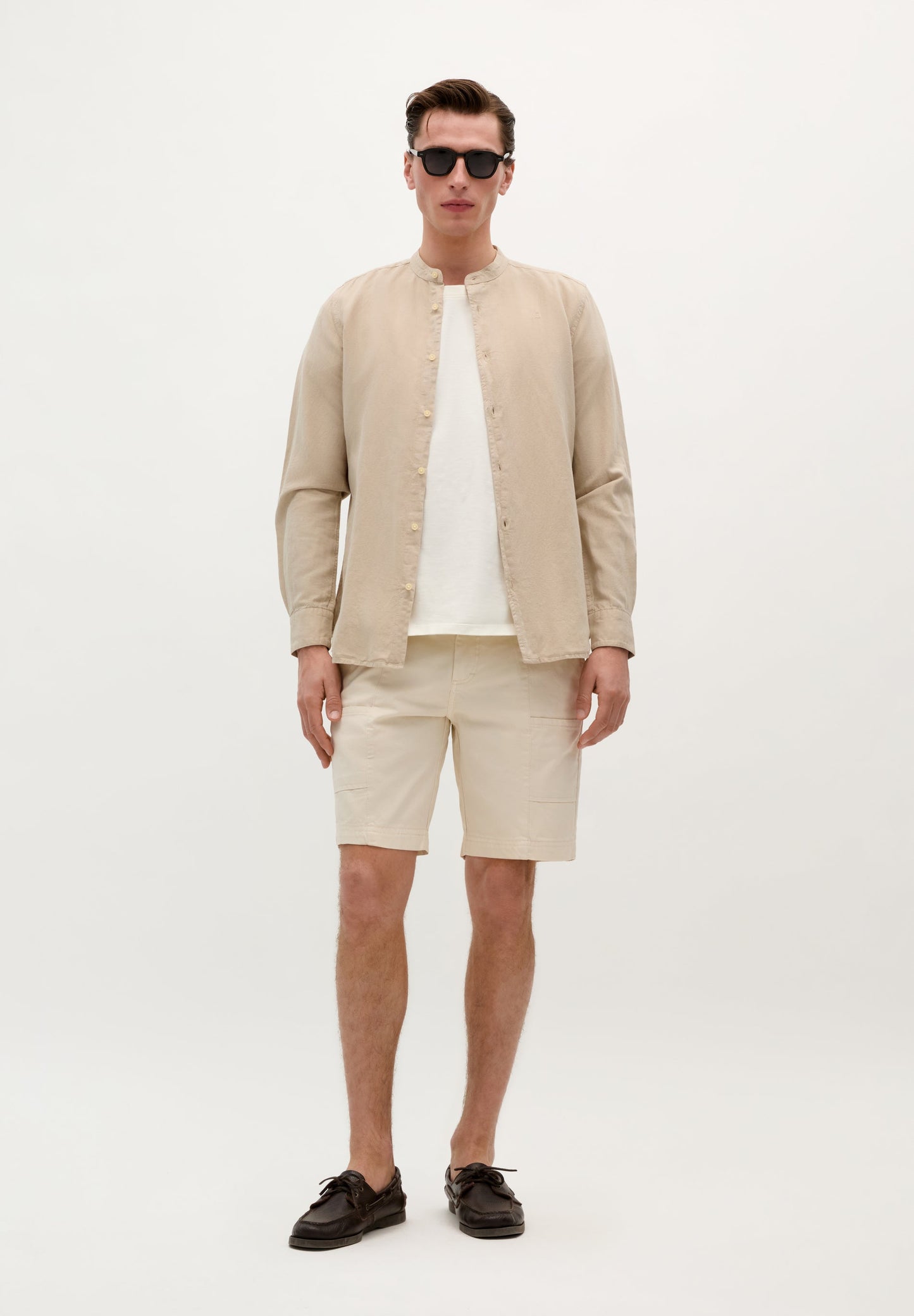 CHEMISE LIN COL MAO