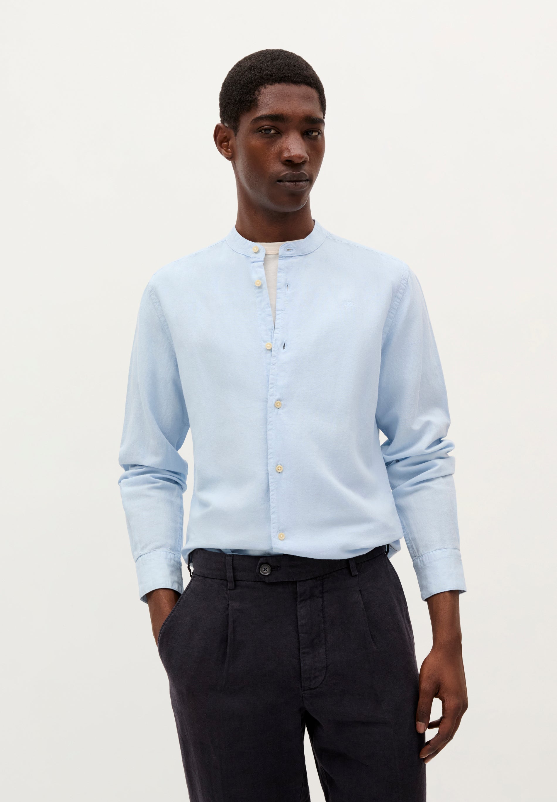 CHEMISE LIN COL MAO