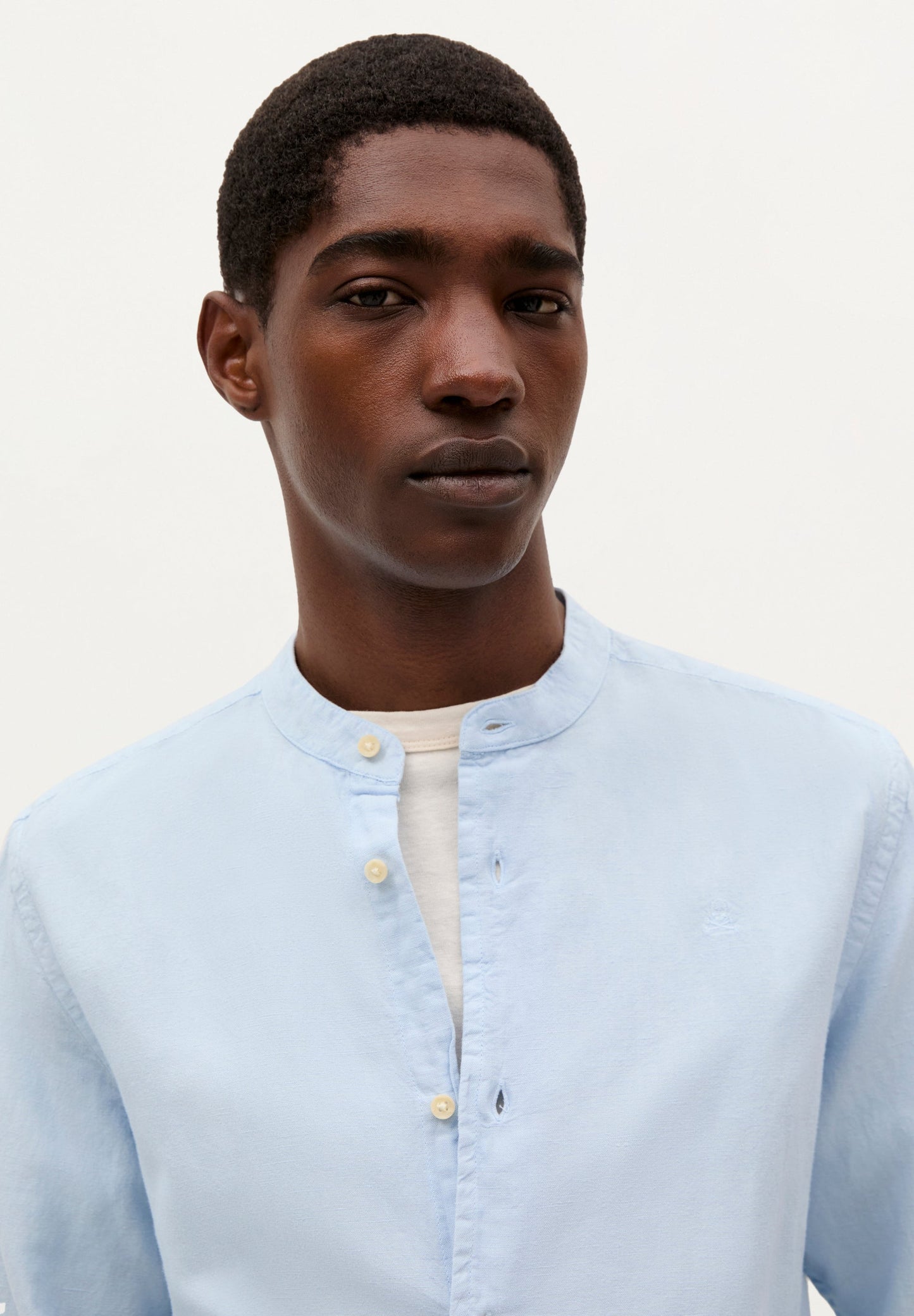 CHEMISE LIN COL MAO