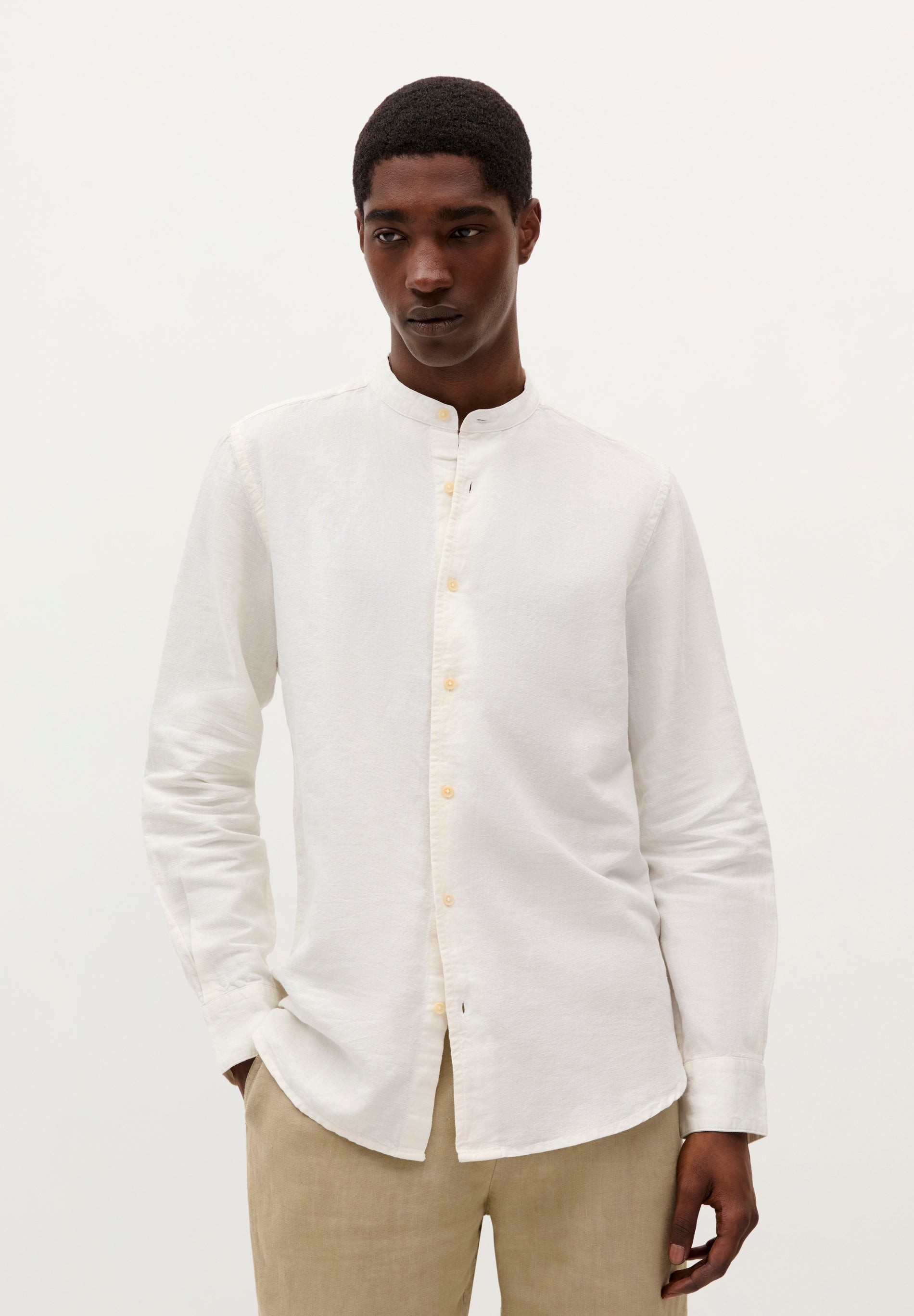 CHEMISE LIN COL MAO