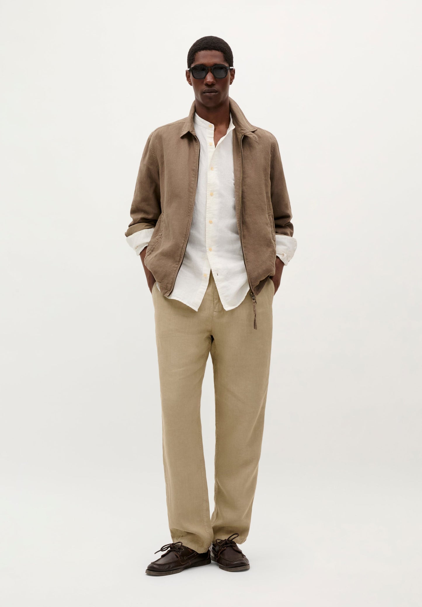 CHEMISE LIN COL MAO