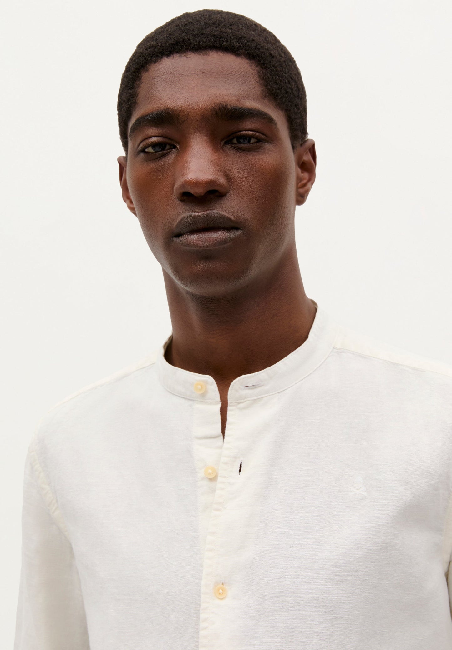 CHEMISE LIN COL MAO